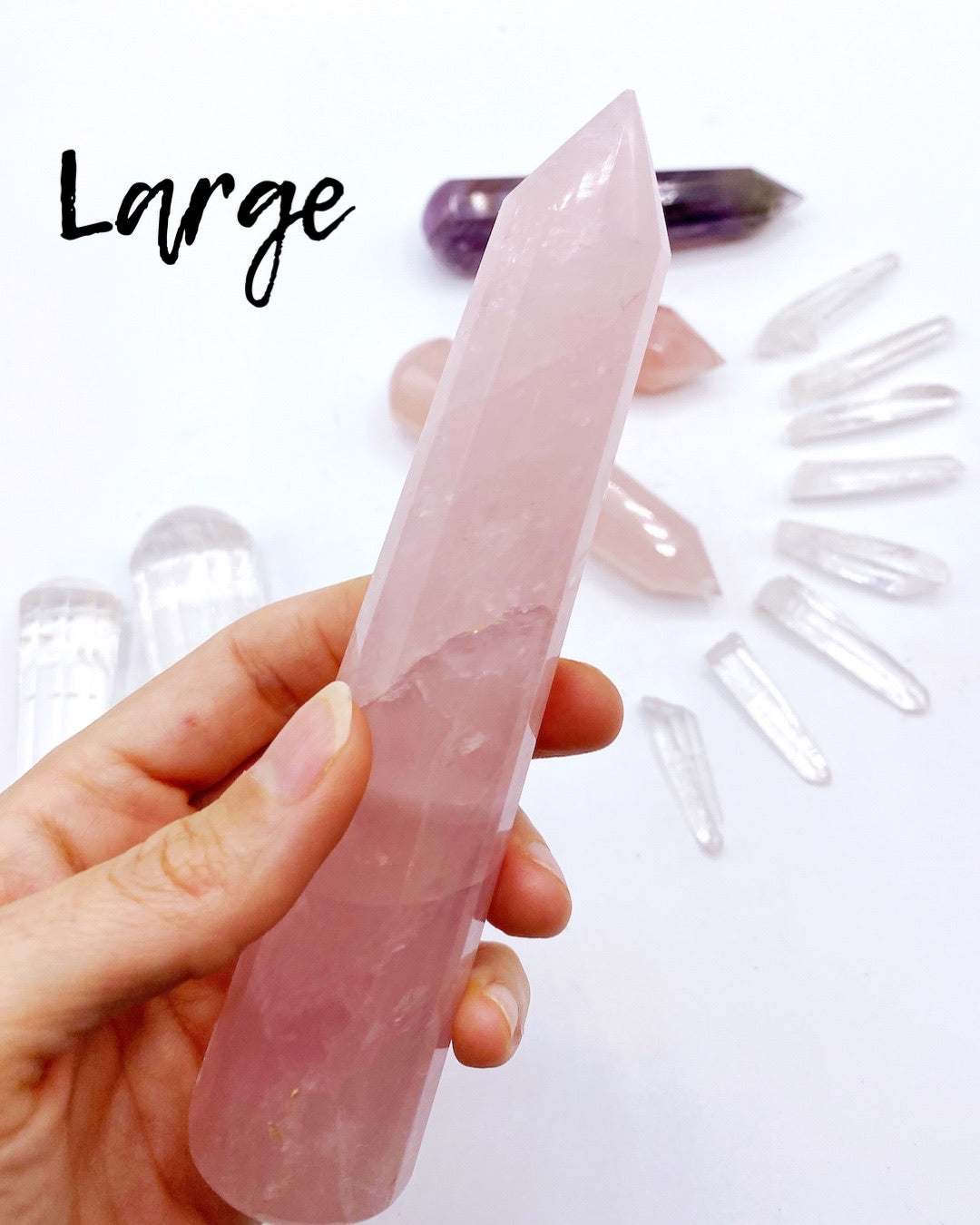 Rose Quartz Wands - Baltic Mermaid