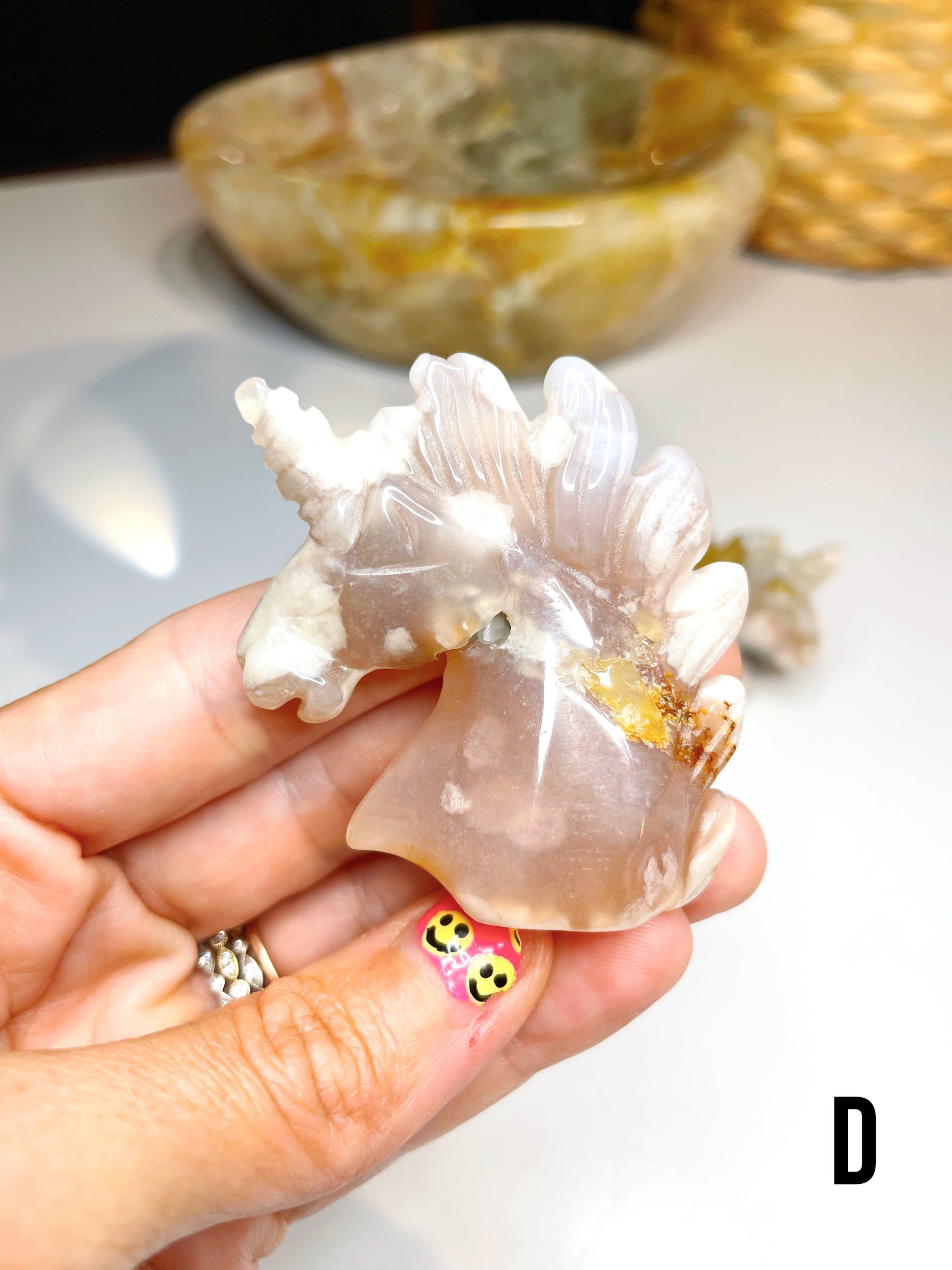 Flower Agate Unicorns