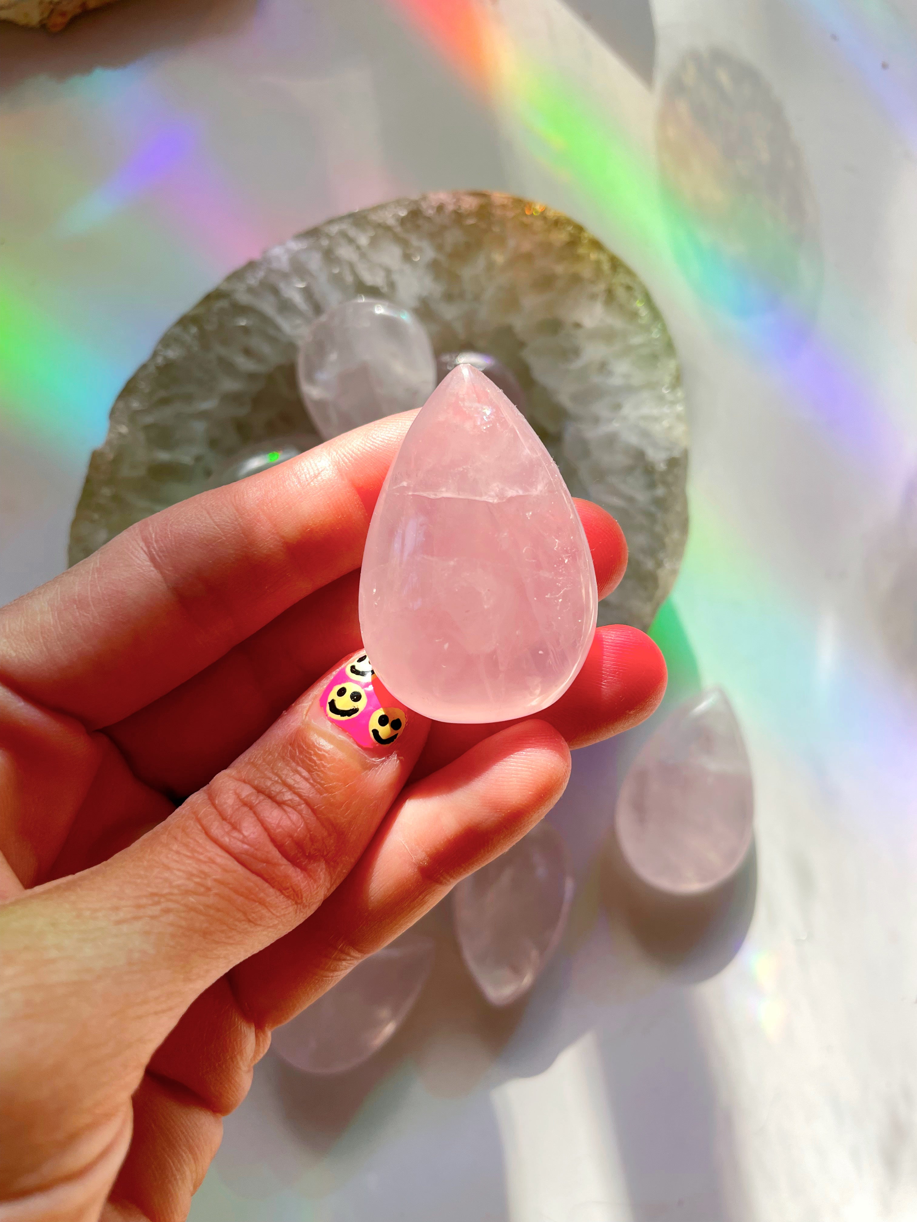 Rose Quartz Teardrop - Baltic Mermaid