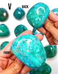 Chrysocolla Palm Stones/Large Tumbles