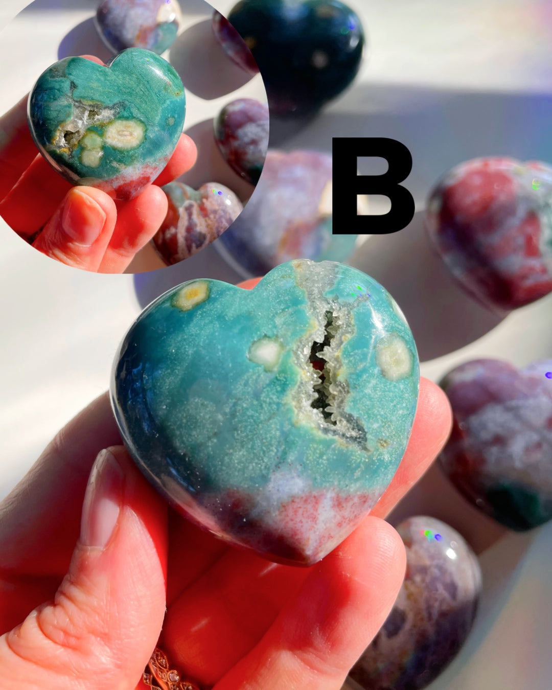 Ocean Jasper Hearts - Baltic Mermaid