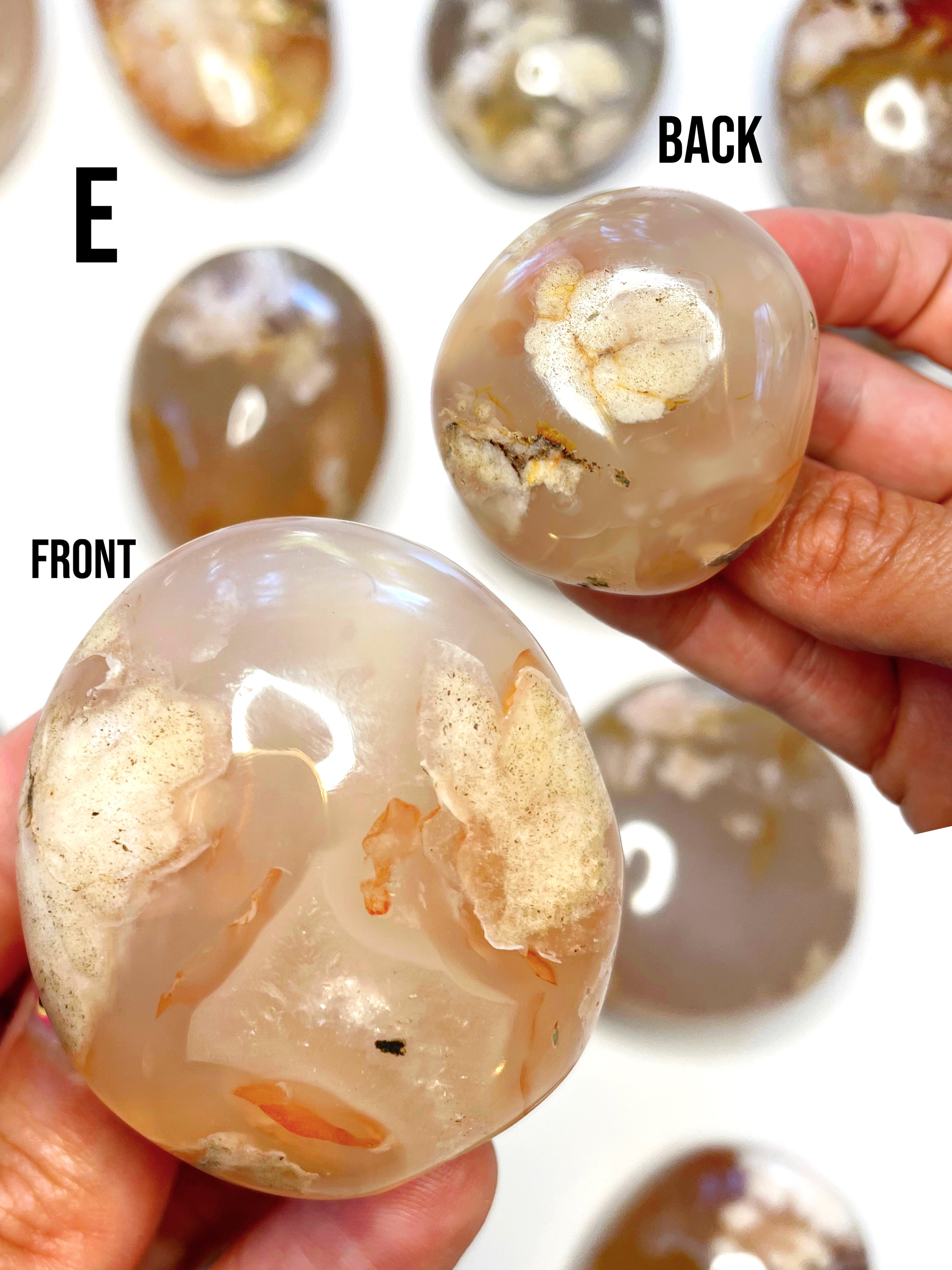 Flower Agate Palm Stones - Baltic Mermaid