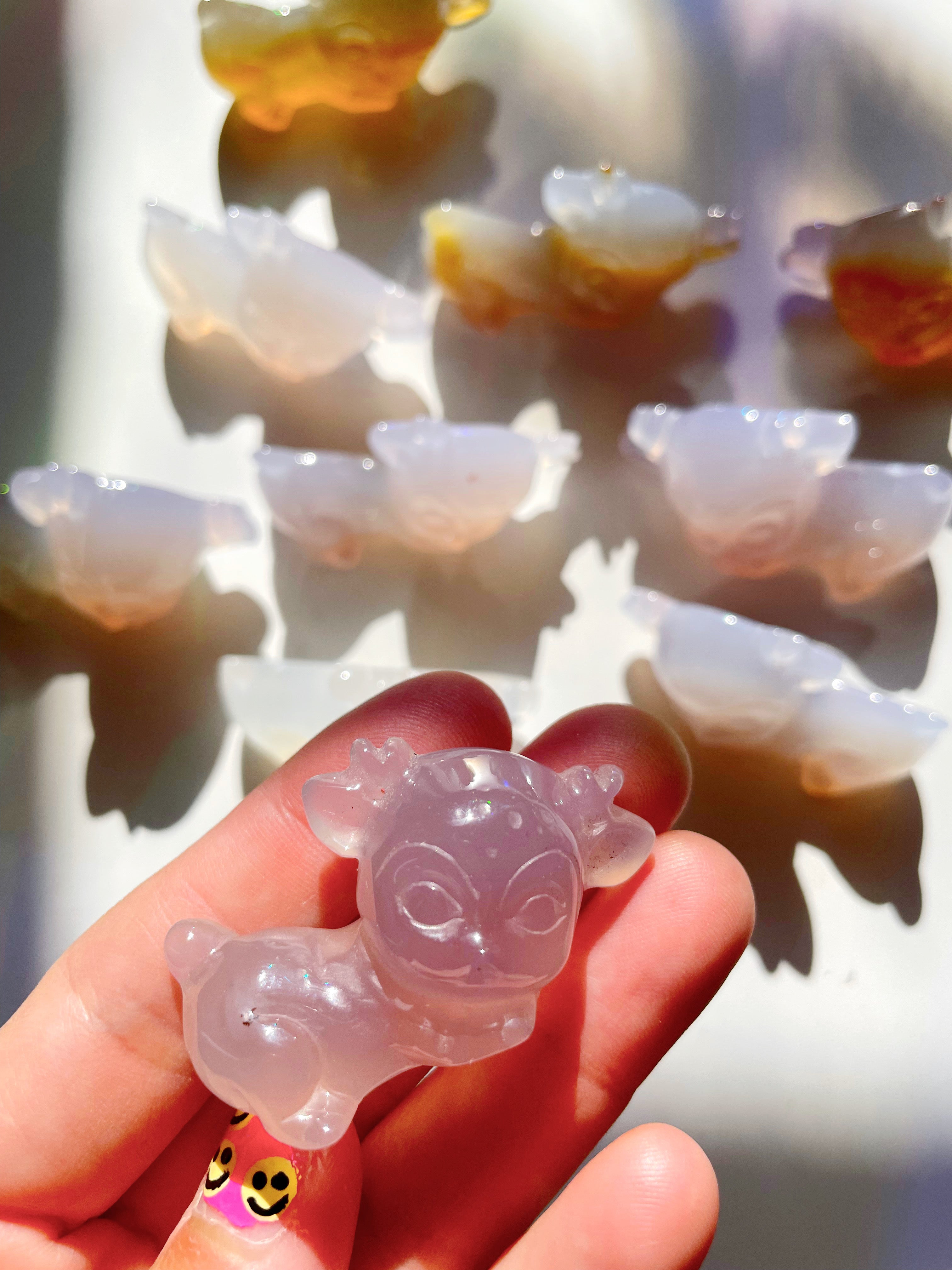 Carved Agate Fawn - Baltic Mermaid