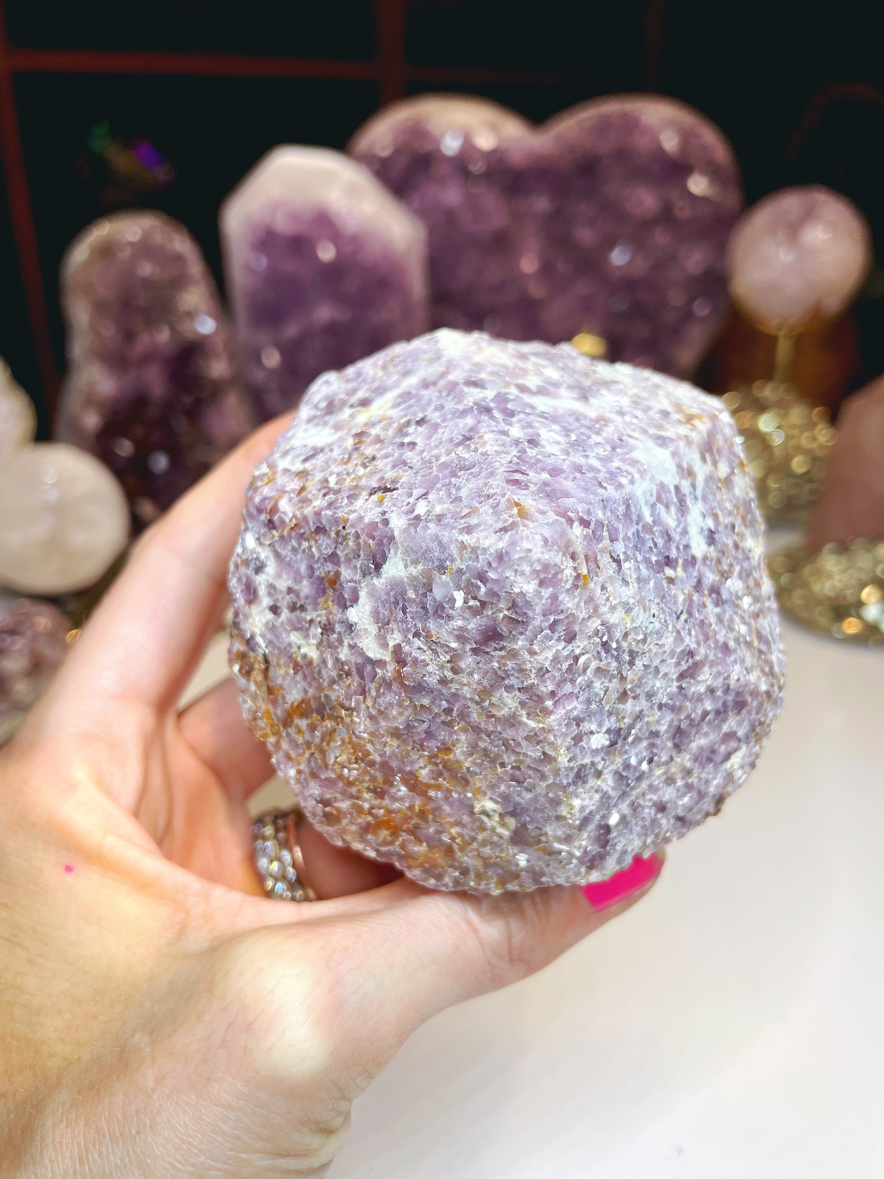 Lepidolite Semi Polished Point - Baltic Mermaid