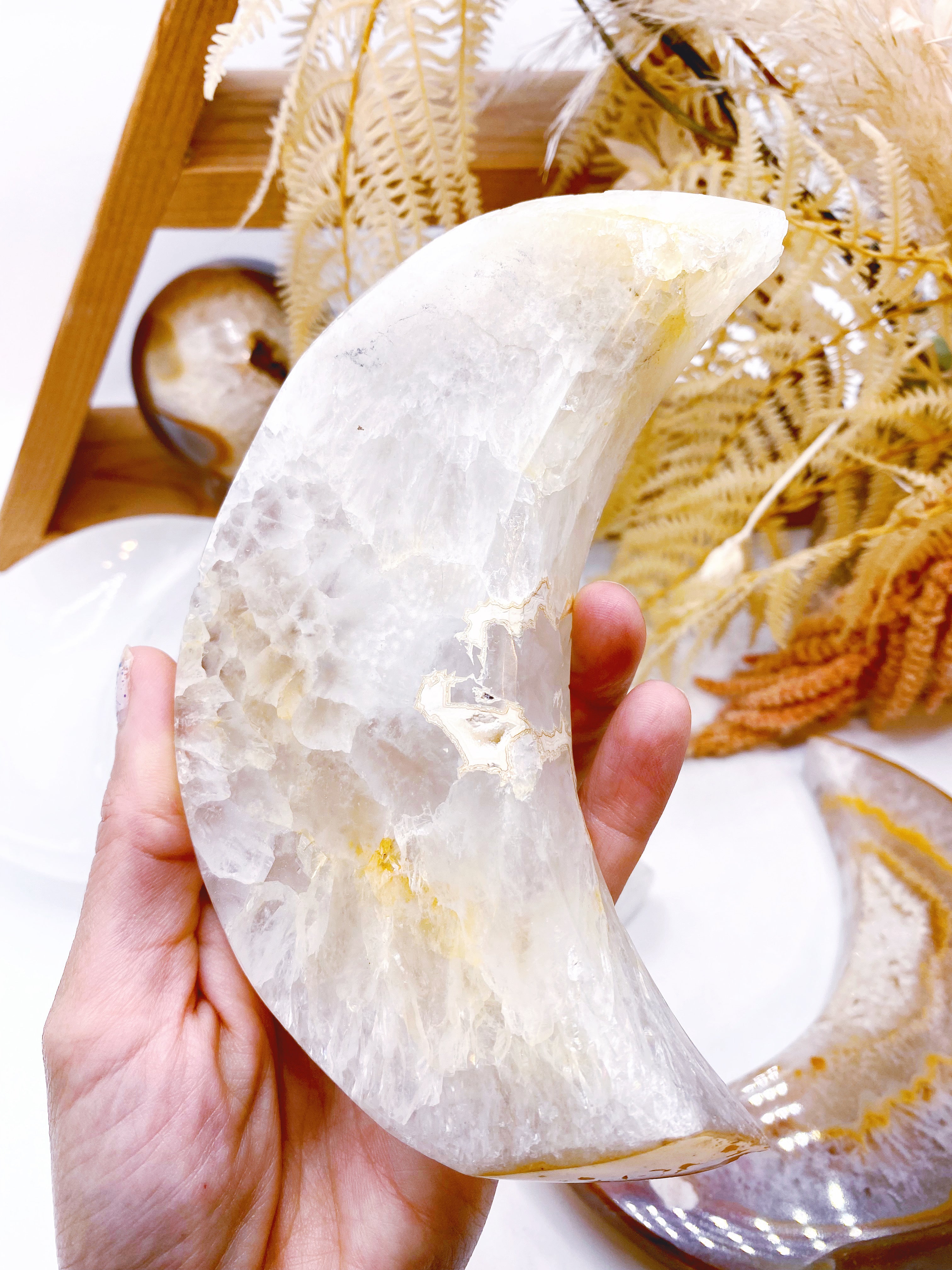 Druzy Agate Moon - Baltic Mermaid