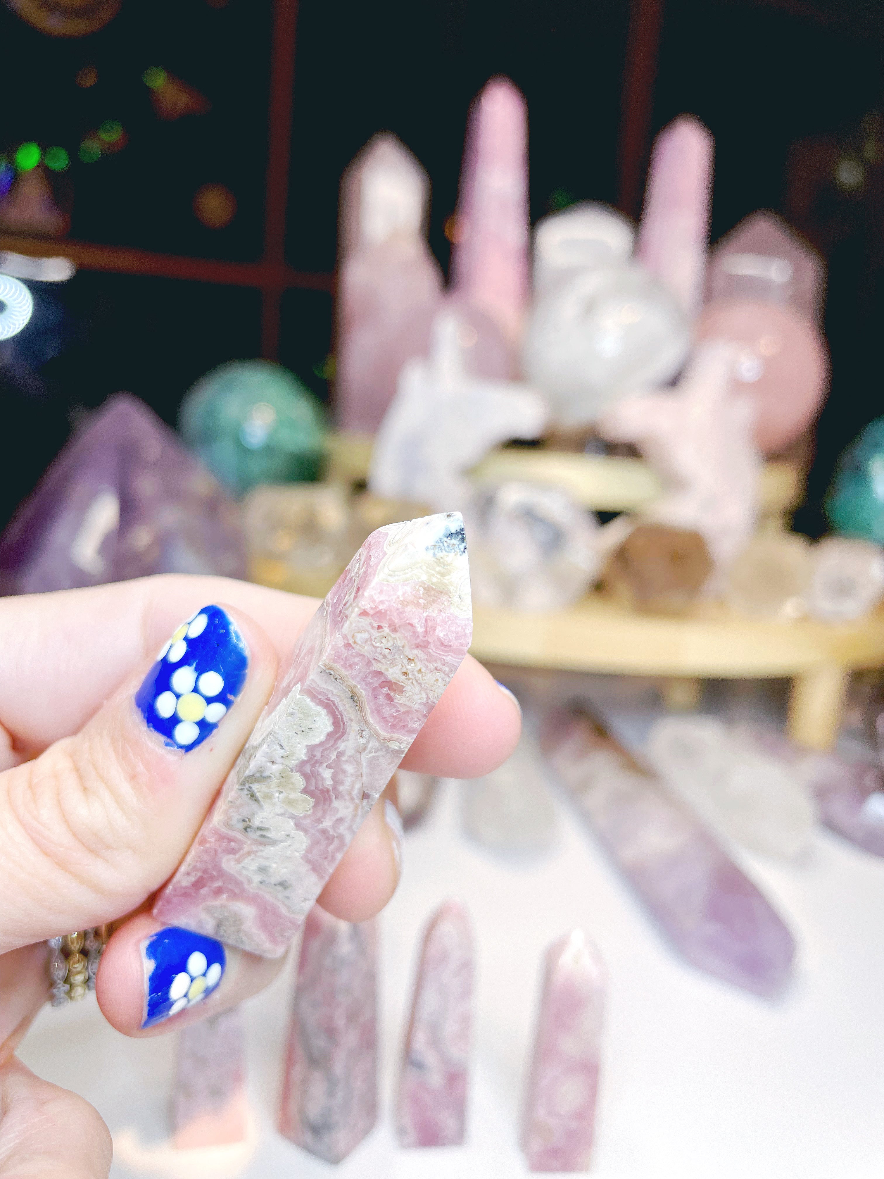 Rhodochrosite Obelisk - Baltic Mermaid