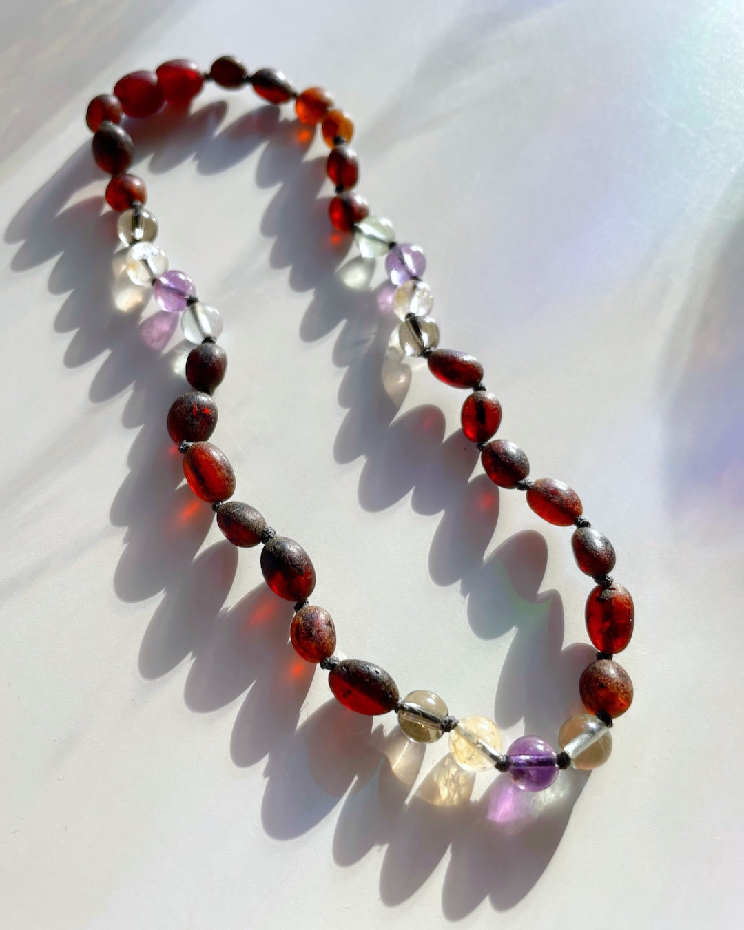 Cali - Unpolished Amber Necklace - Baltic Mermaid