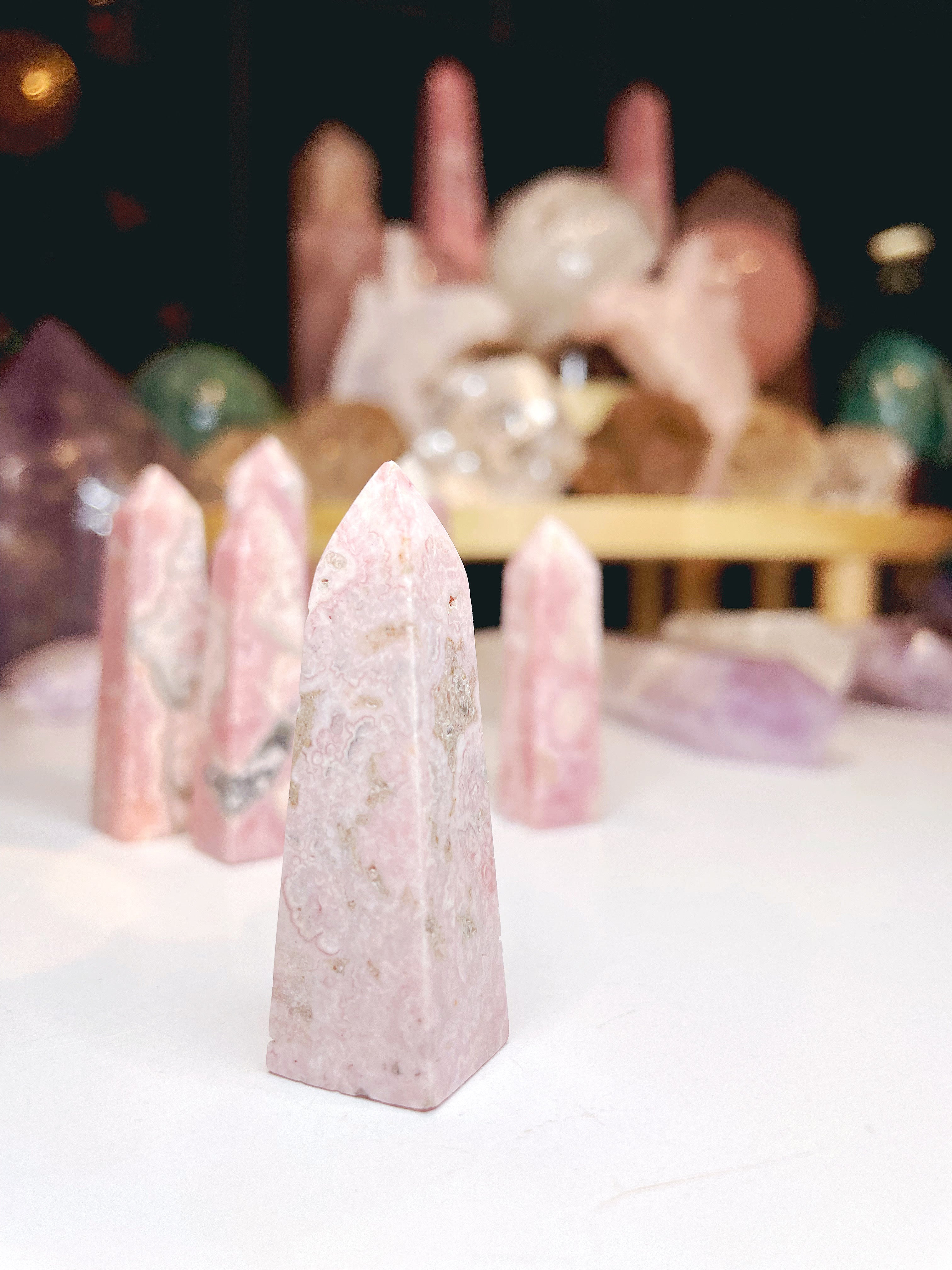 Rhodochrosite Obelisk - Baltic Mermaid
