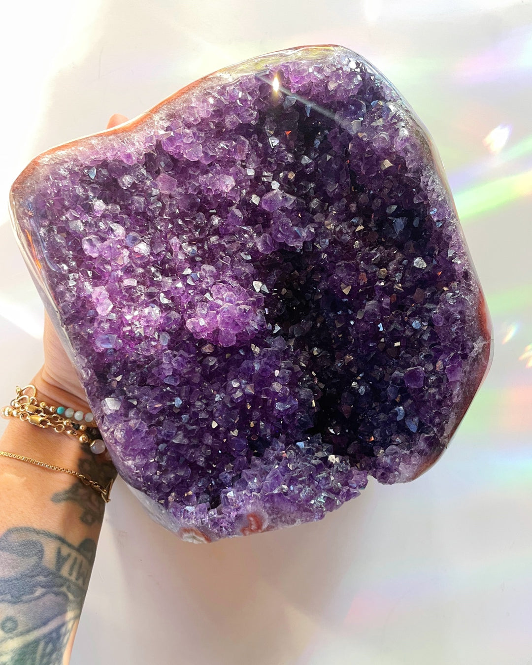 Large Amethyst Cluster Cut base - Baltic Mermaid