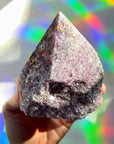 Lepidolite Semi Polished Point