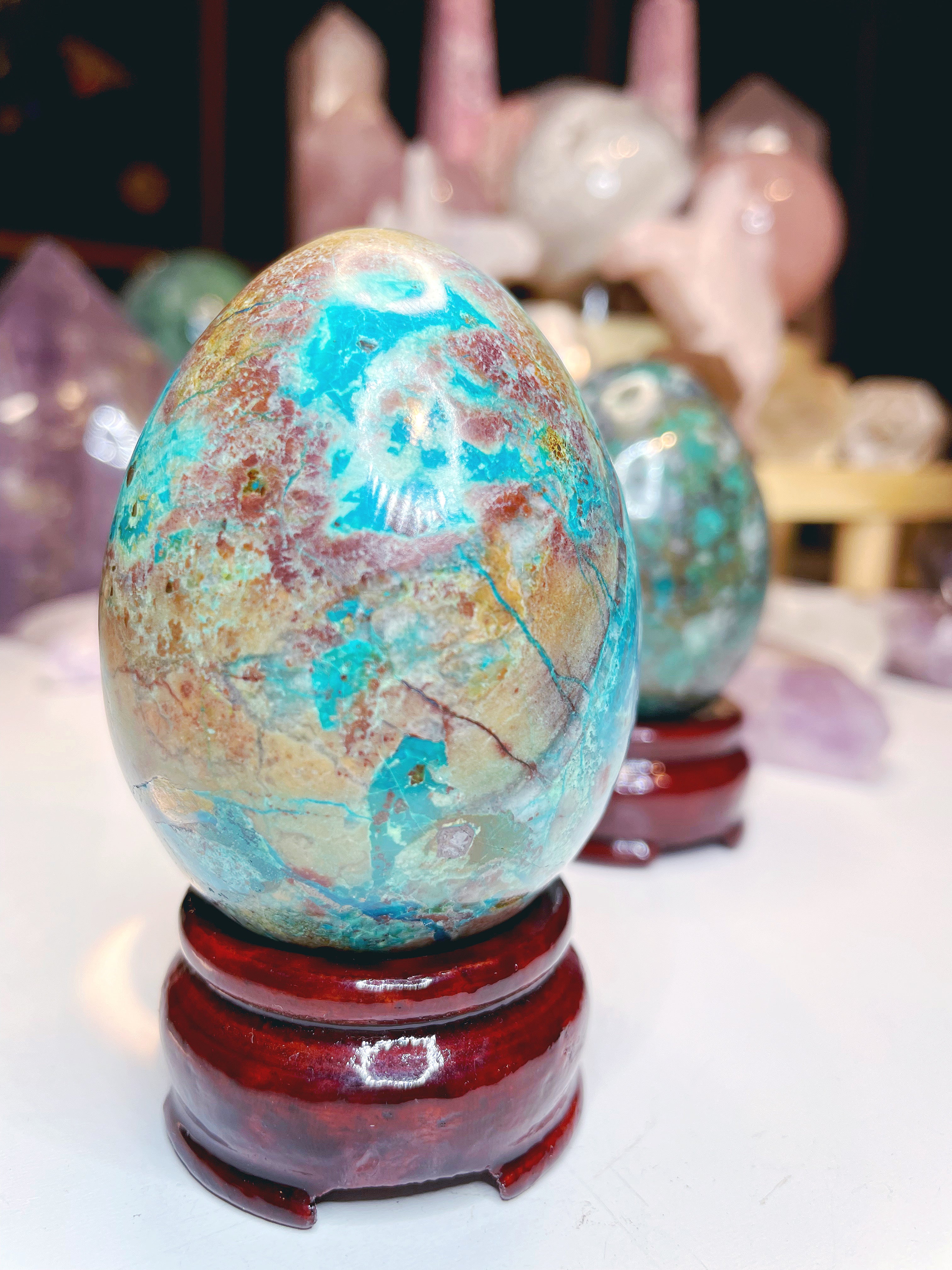 Chrysocolla Egg - Baltic Mermaid