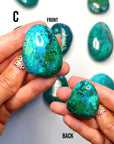 Chrysocolla Palm Stones/Large Tumbles