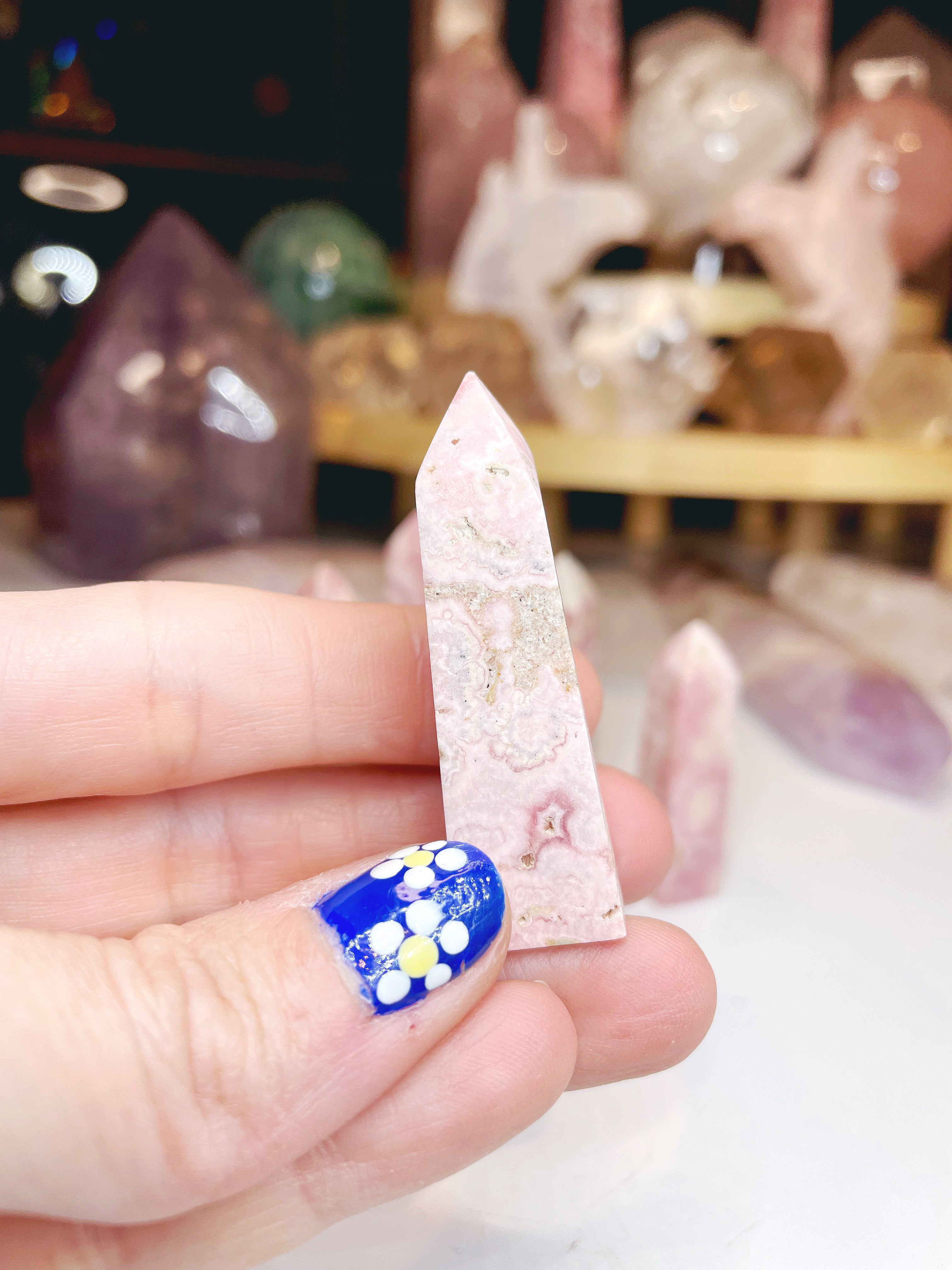 Rhodochrosite Obelisk - Baltic Mermaid