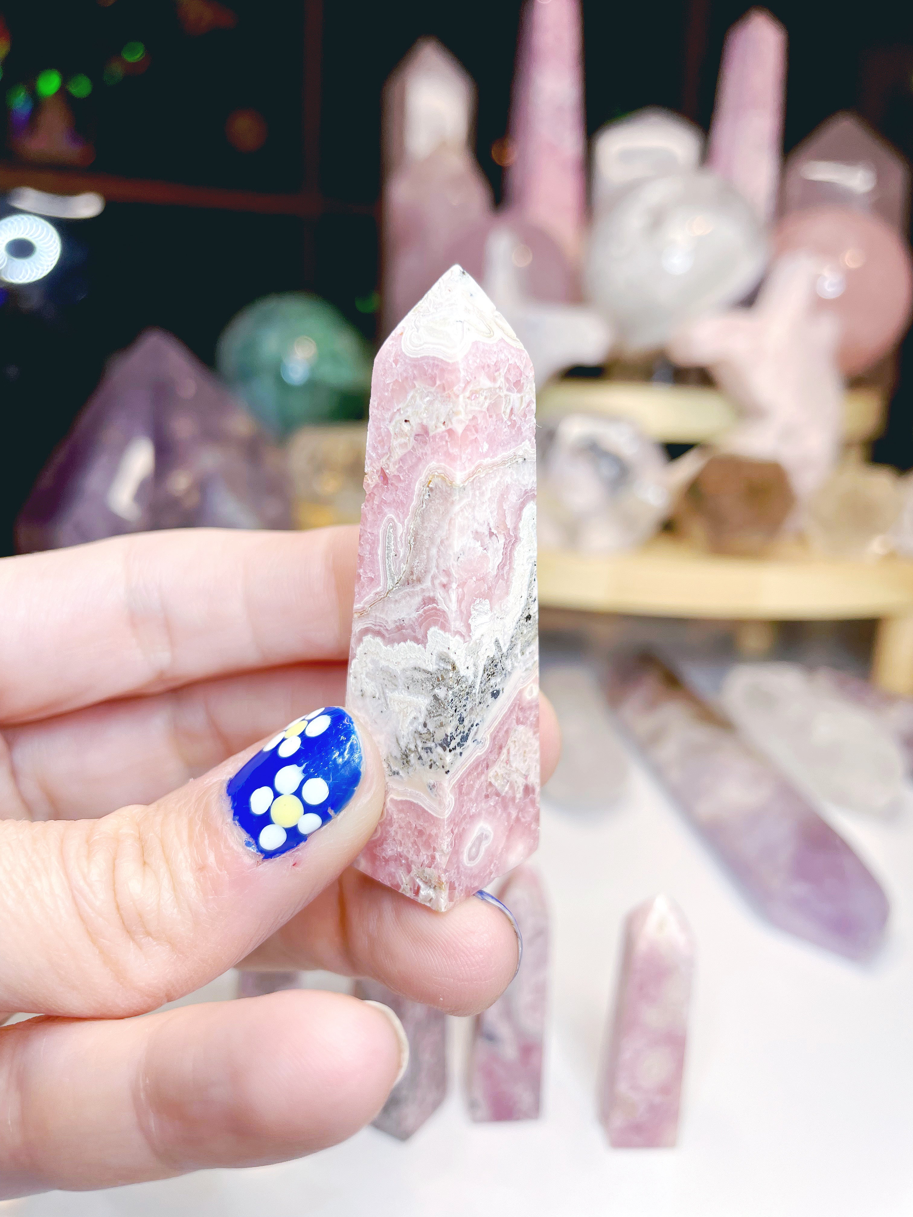 Rhodochrosite Obelisk - Baltic Mermaid