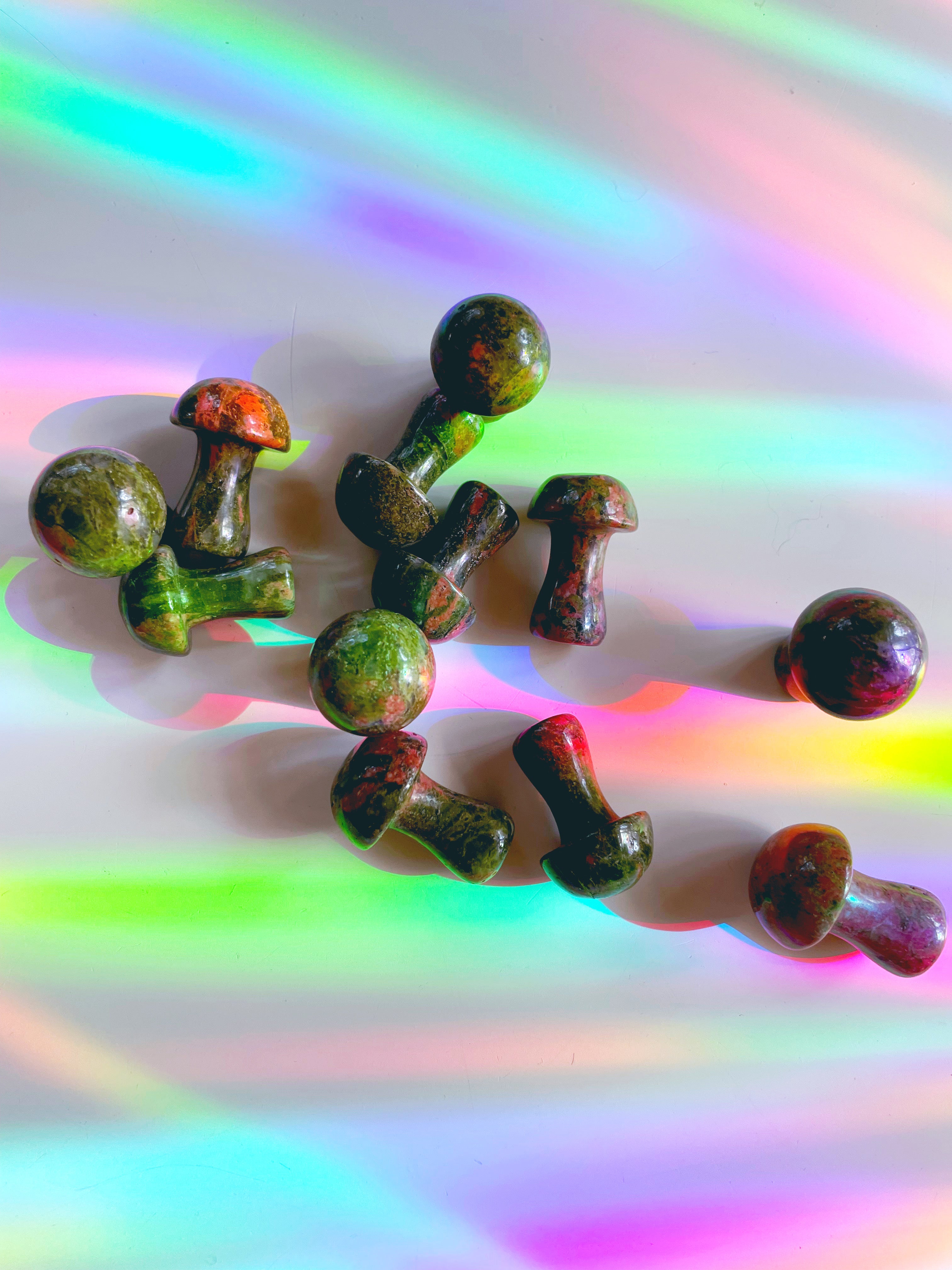 Unakite Mushrooms - Baltic Mermaid