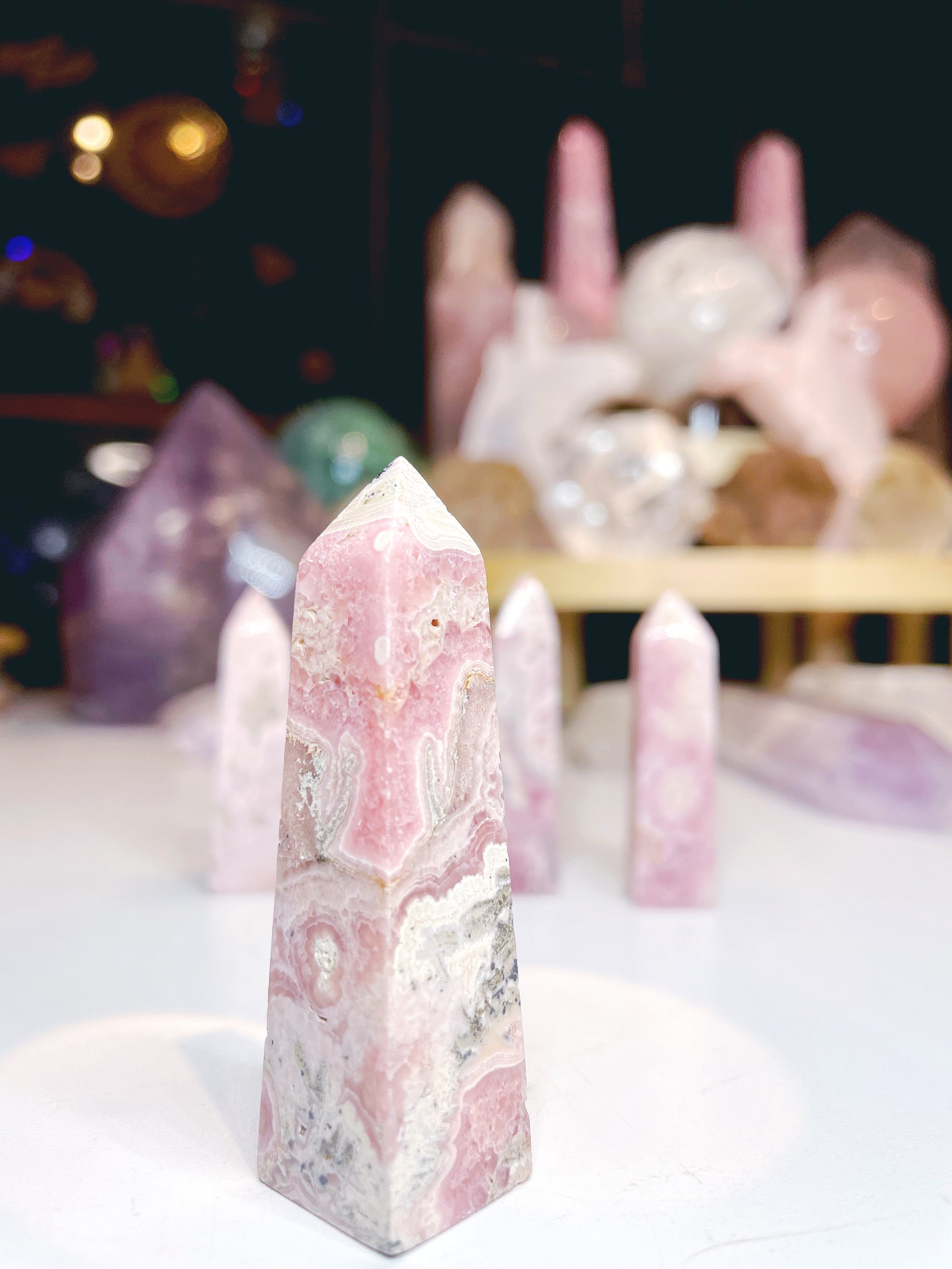 Rhodochrosite Obelisk