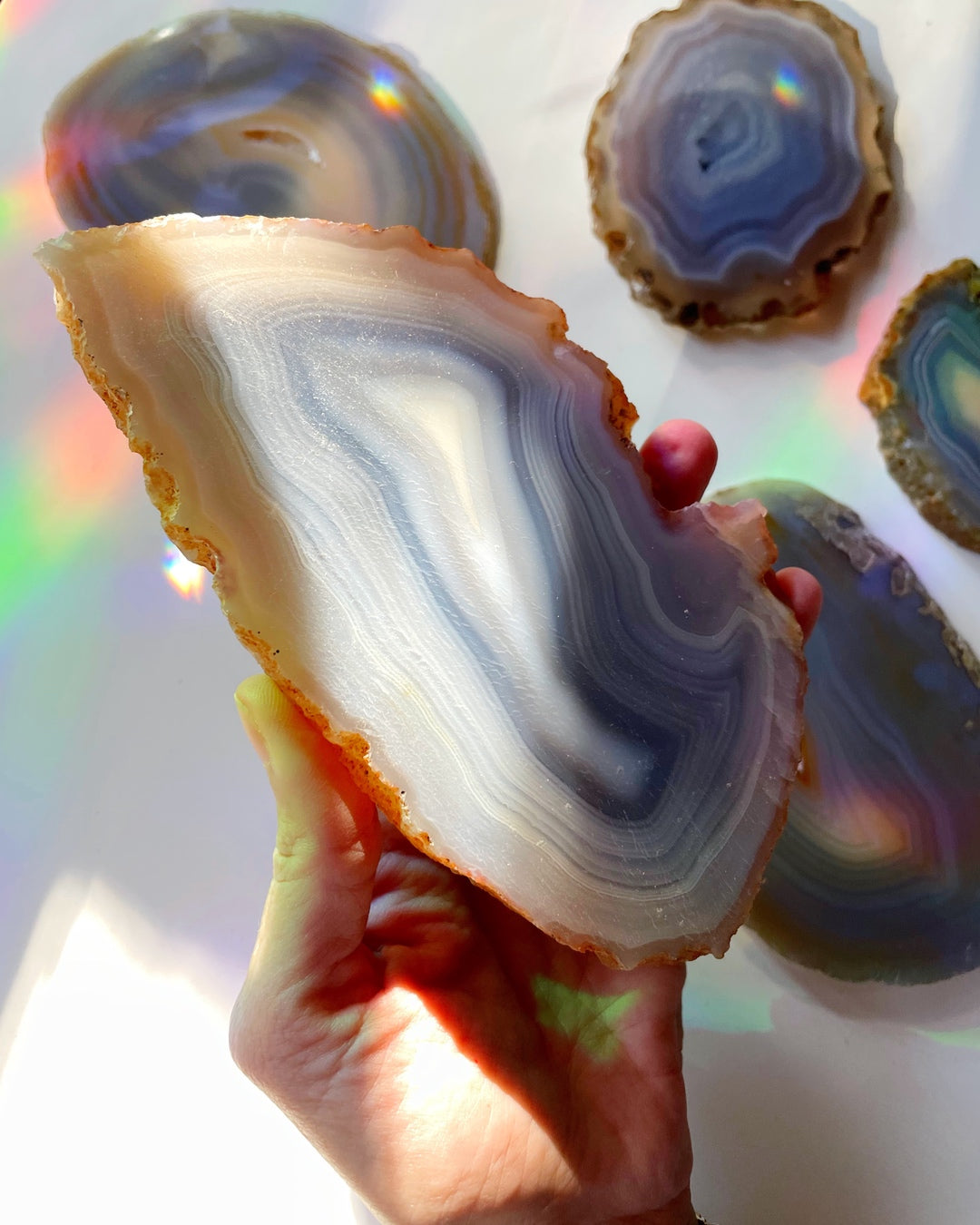 Banded Agate Slab - Baltic Mermaid