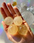 Lil Honey Optic Calcite Spheres - AAA