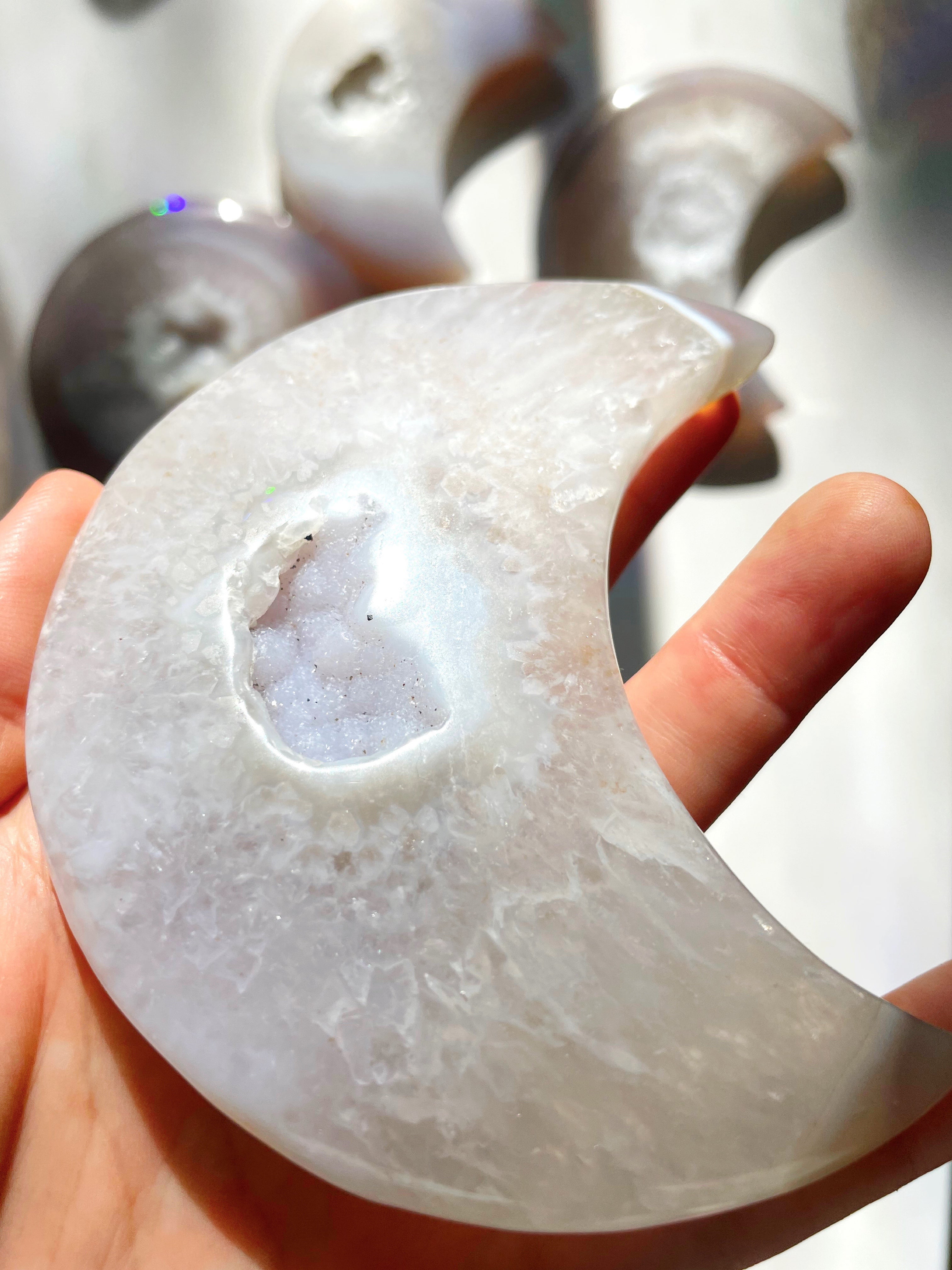 Druzy Agate Moon - Baltic Mermaid