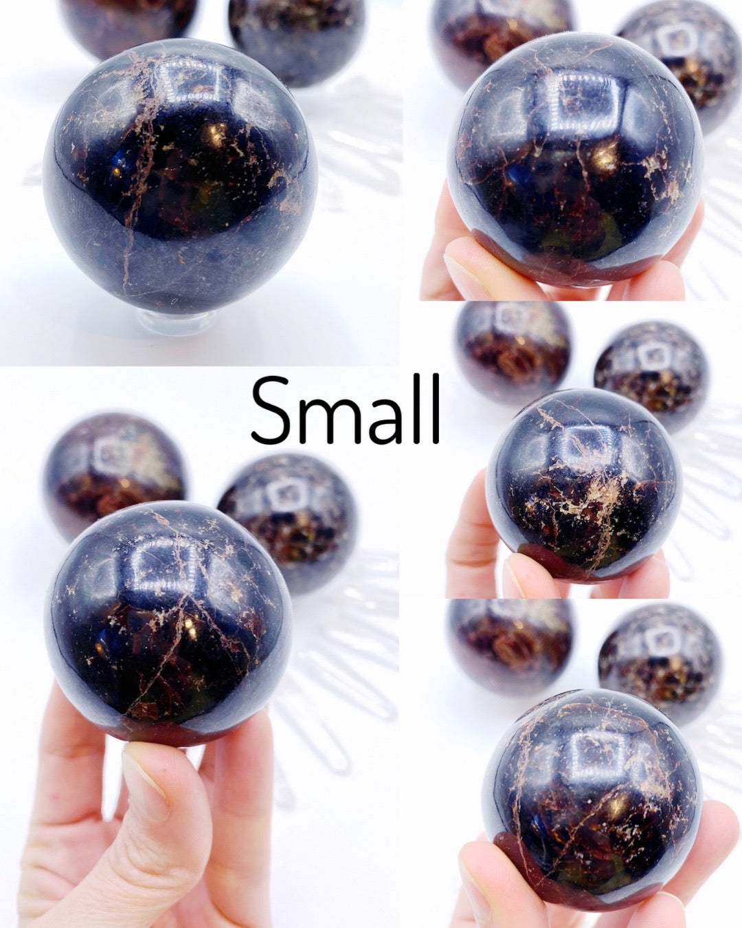 Garnet Spheres - Baltic Mermaid