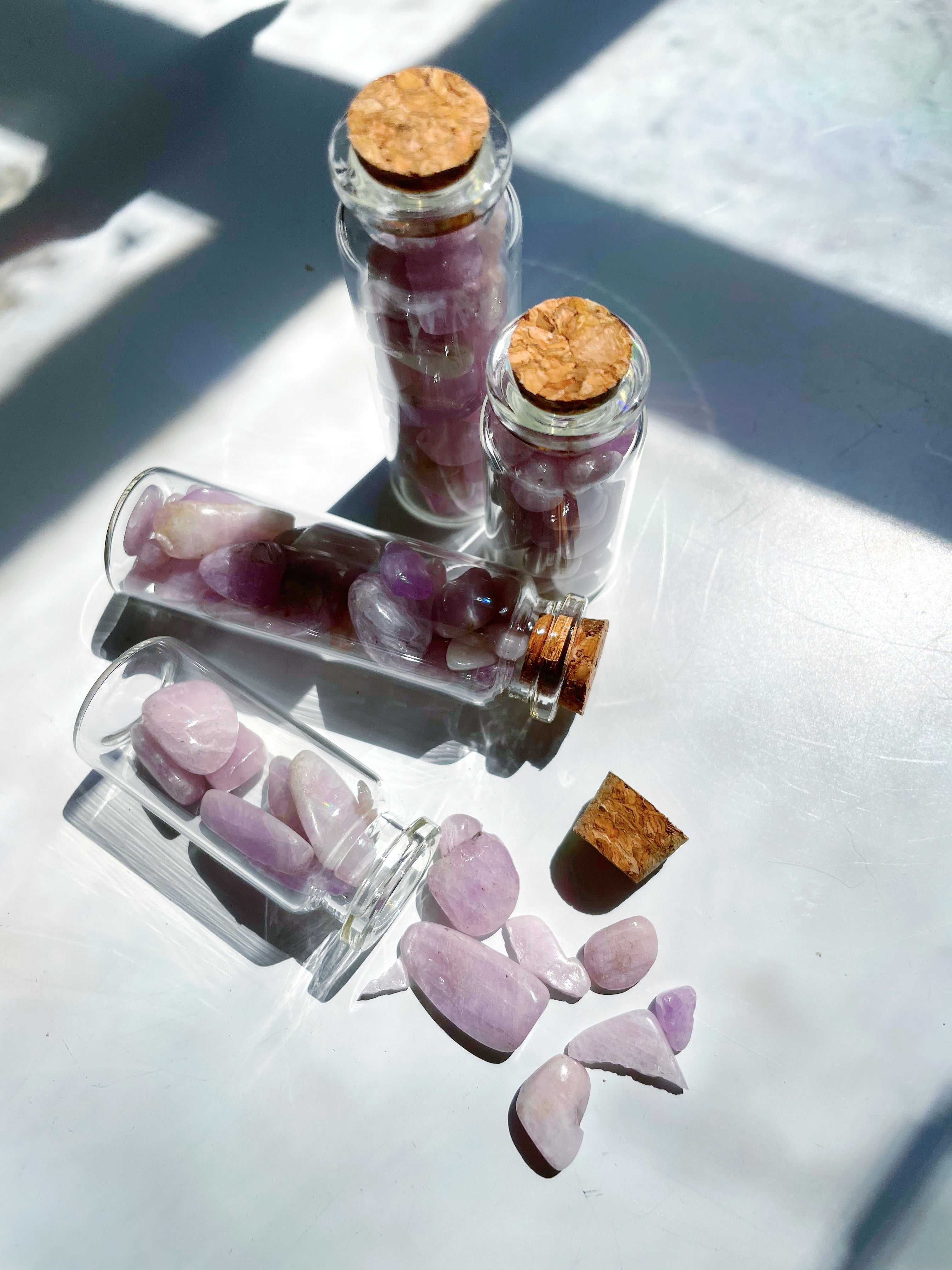 Morganite Chip Bottles - Baltic Mermaid