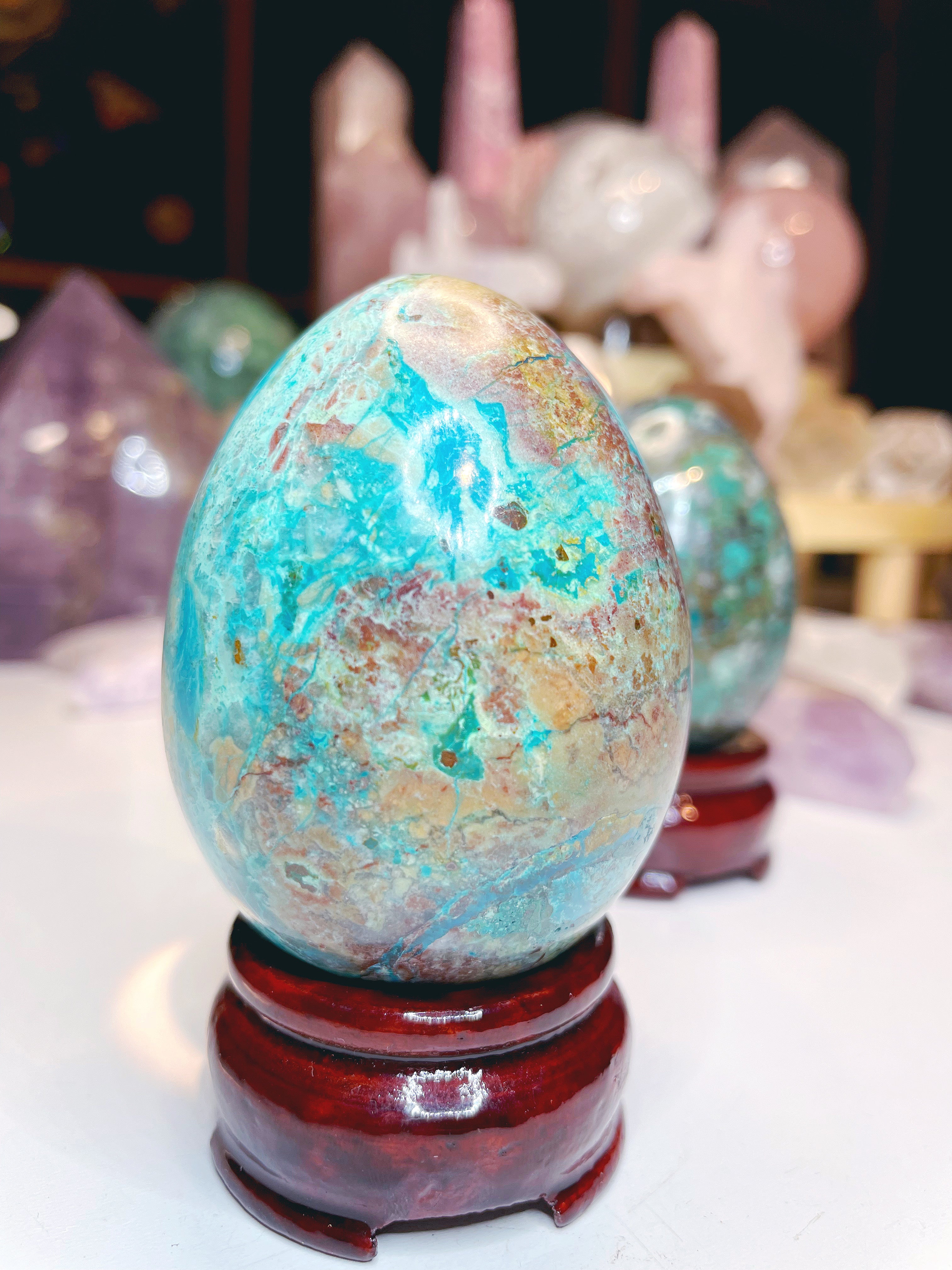 Chrysocolla Egg - Baltic Mermaid