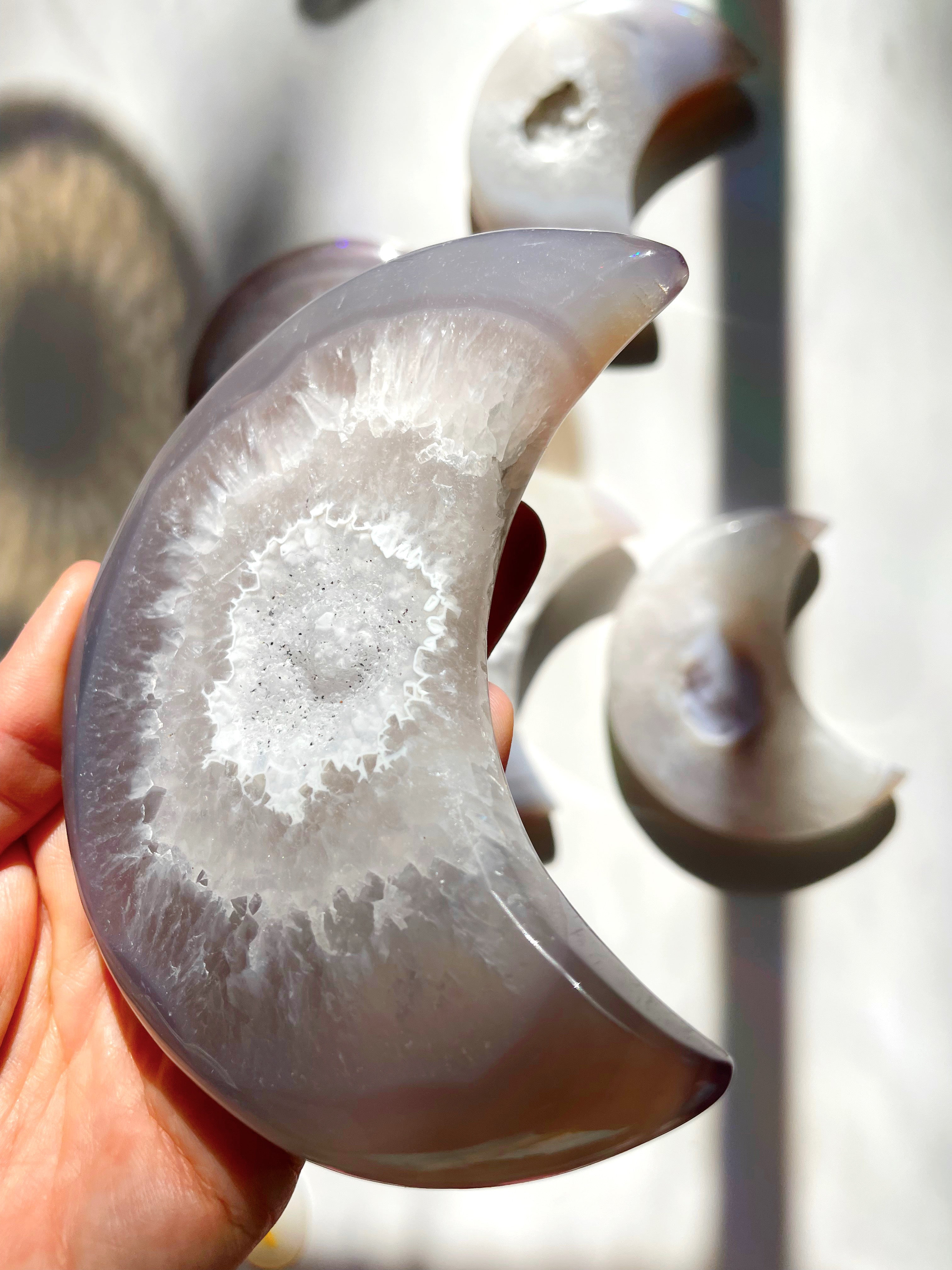 Druzy Agate Moon - Baltic Mermaid