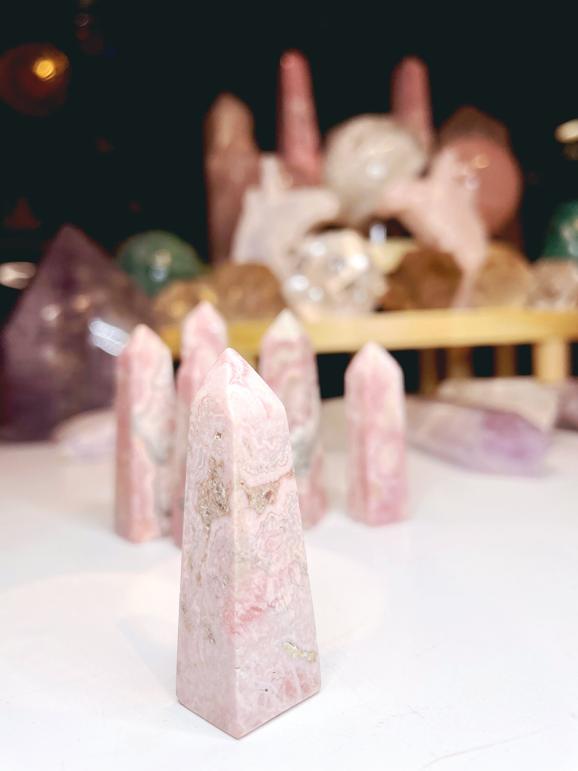 Rhodochrosite Obelisk