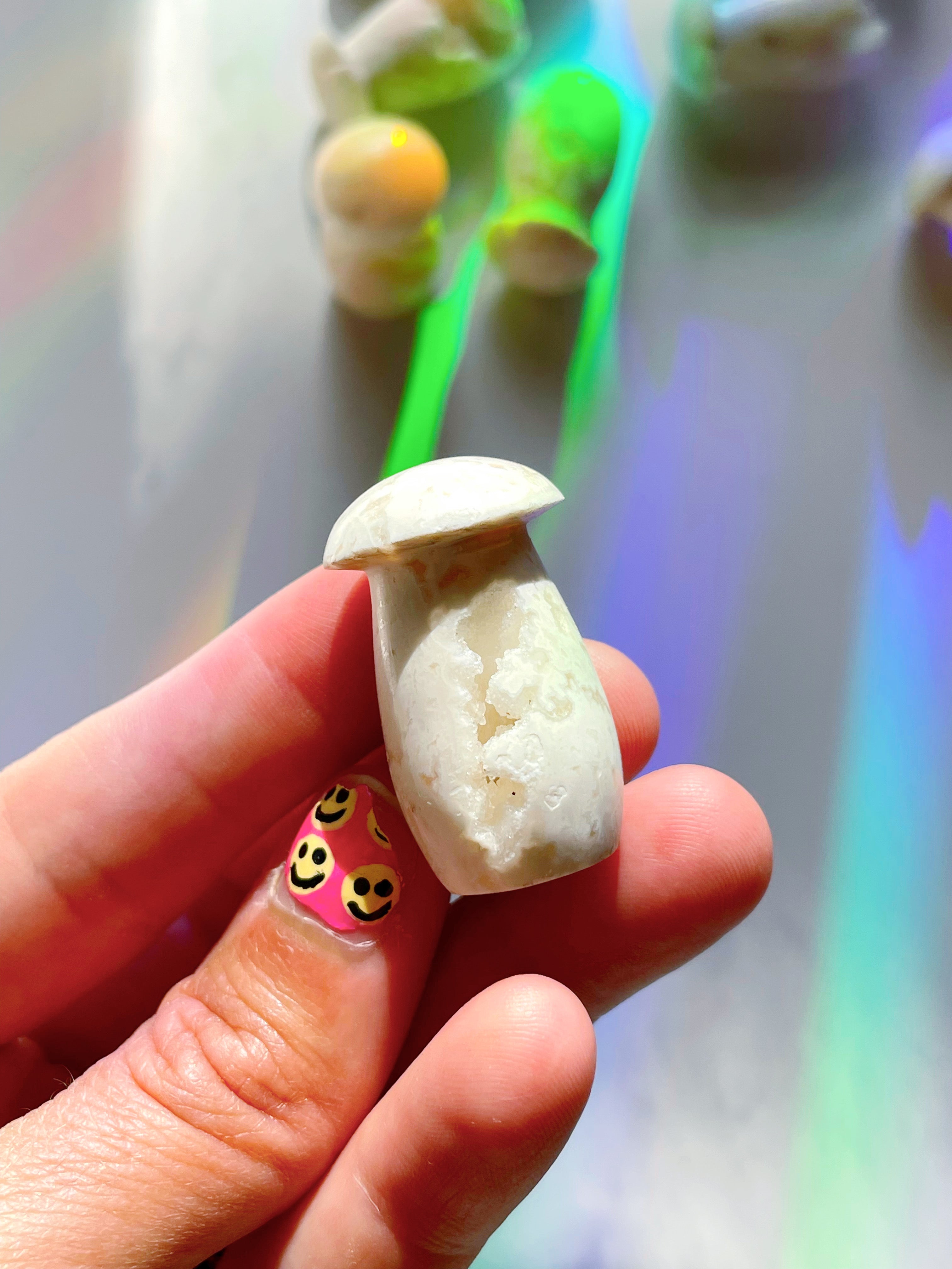 Snow Agate Mushroom - Baltic Mermaid