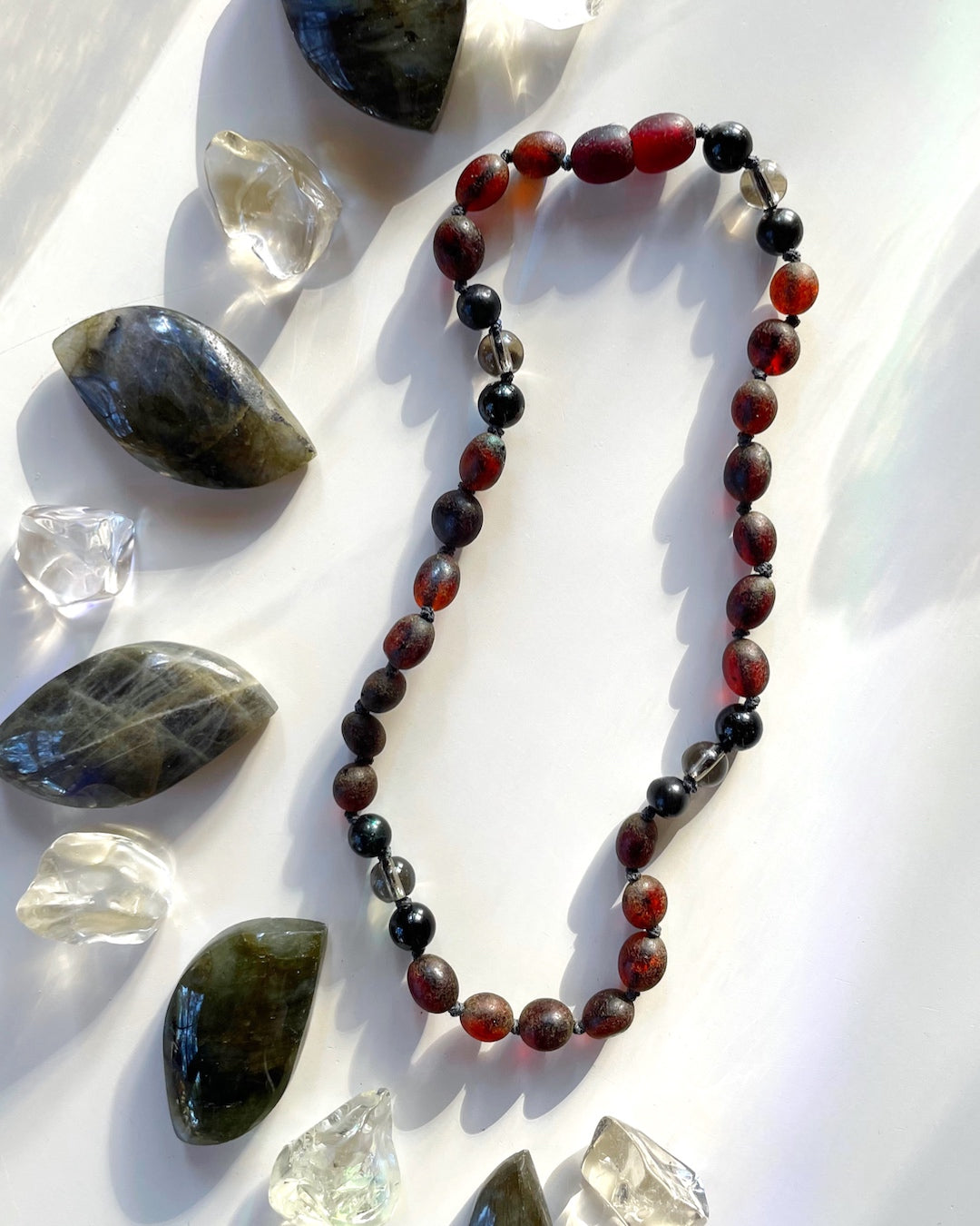 Hopper - Unpolished Amber Necklace - Baltic Mermaid