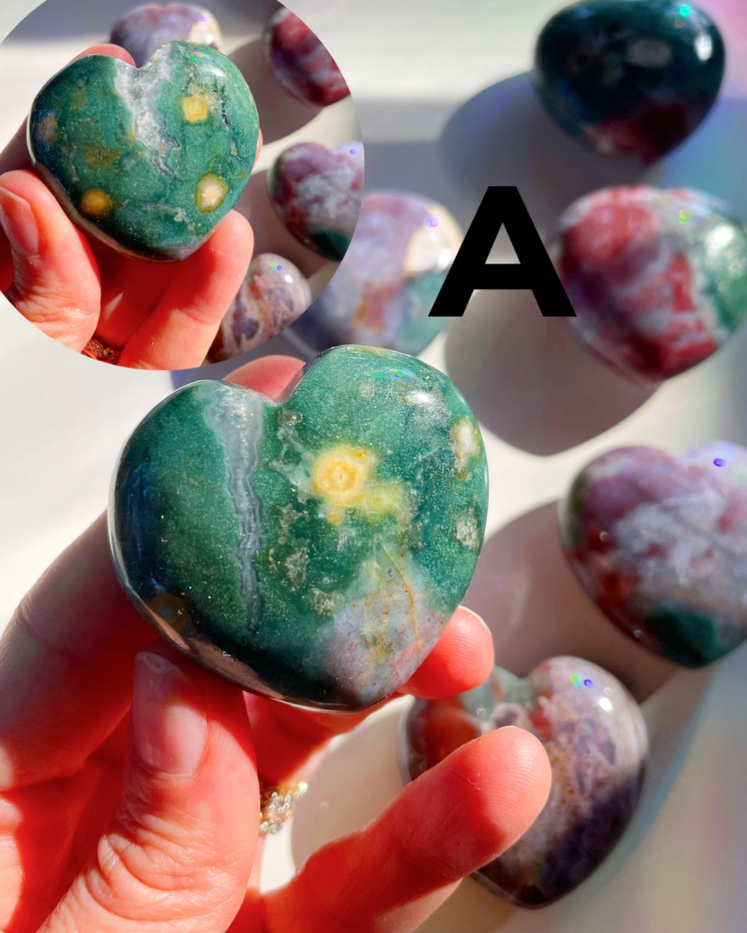 Ocean Jasper Hearts - Baltic Mermaid