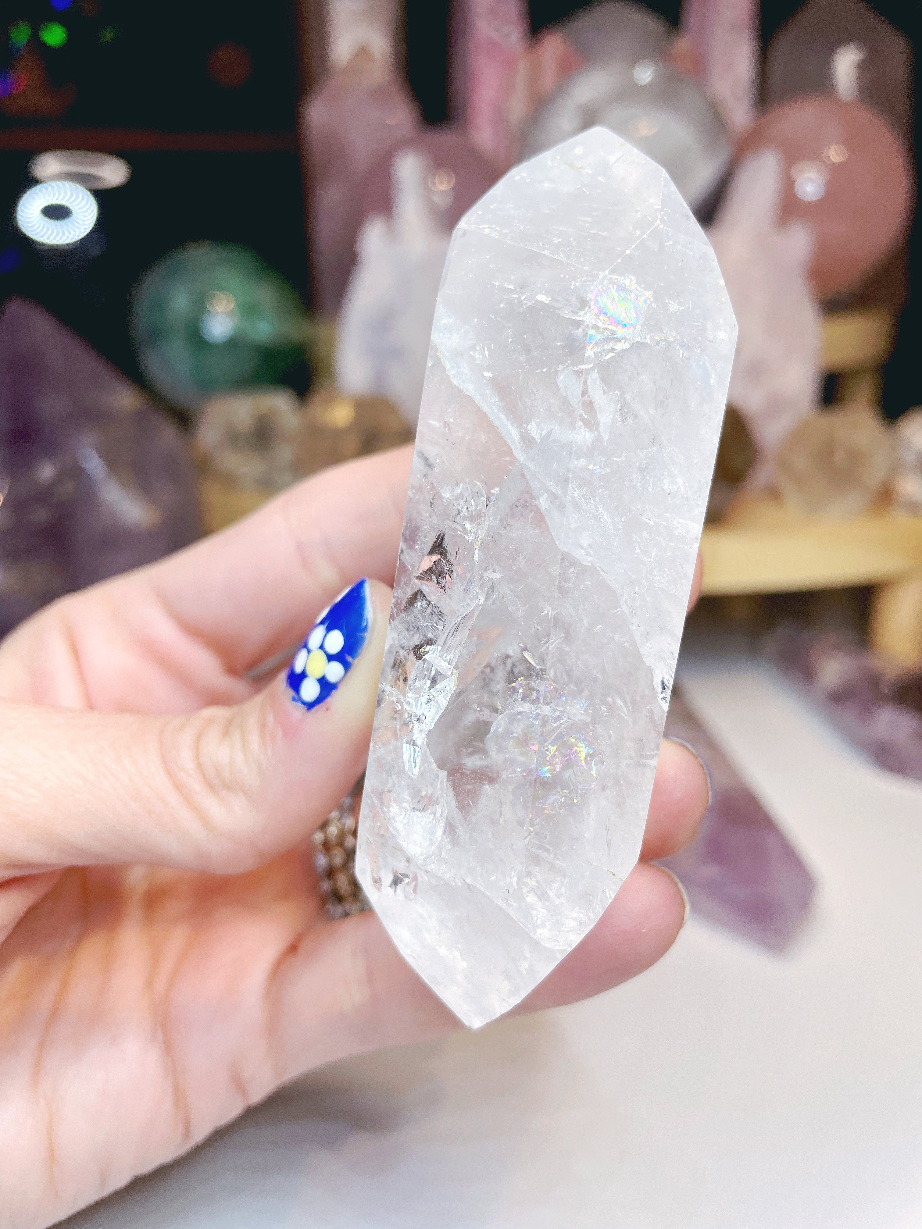 Double Terminated Clear Quartz Point - Baltic Mermaid