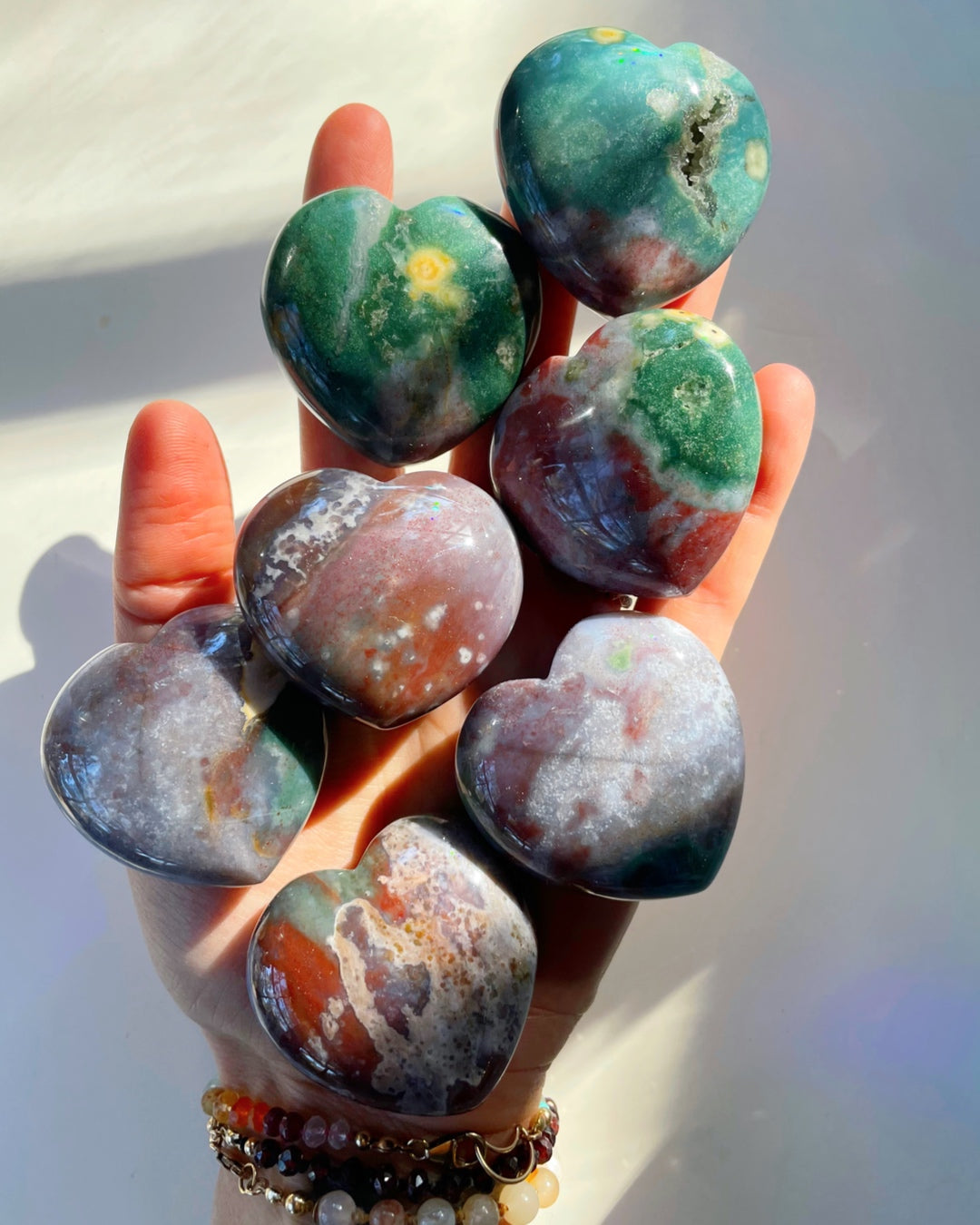 Ocean Jasper Hearts - Baltic Mermaid