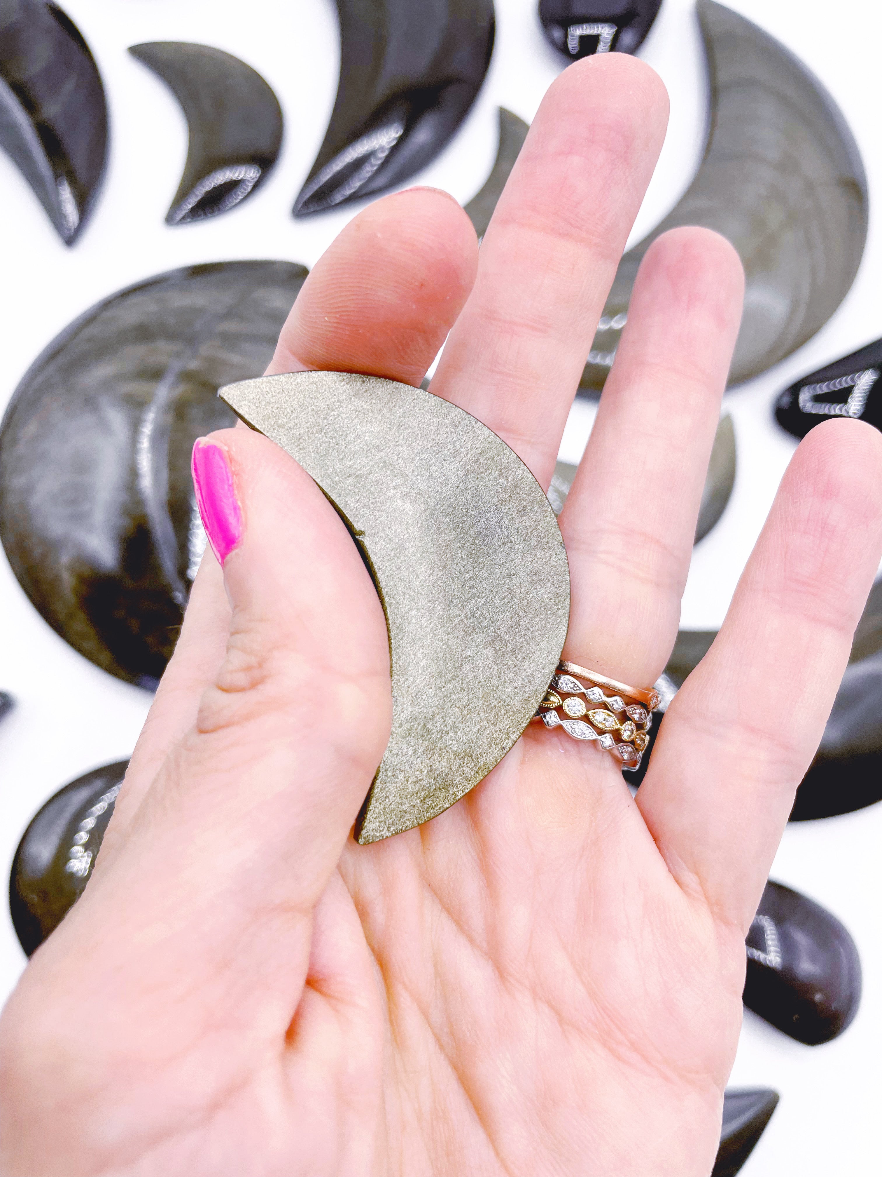 Gold Sheen Obsidian Moons - Baltic Mermaid