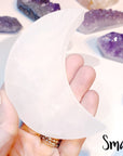 Selenite Crescent Moon