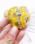 Bumblebee Jasper Palm Stone