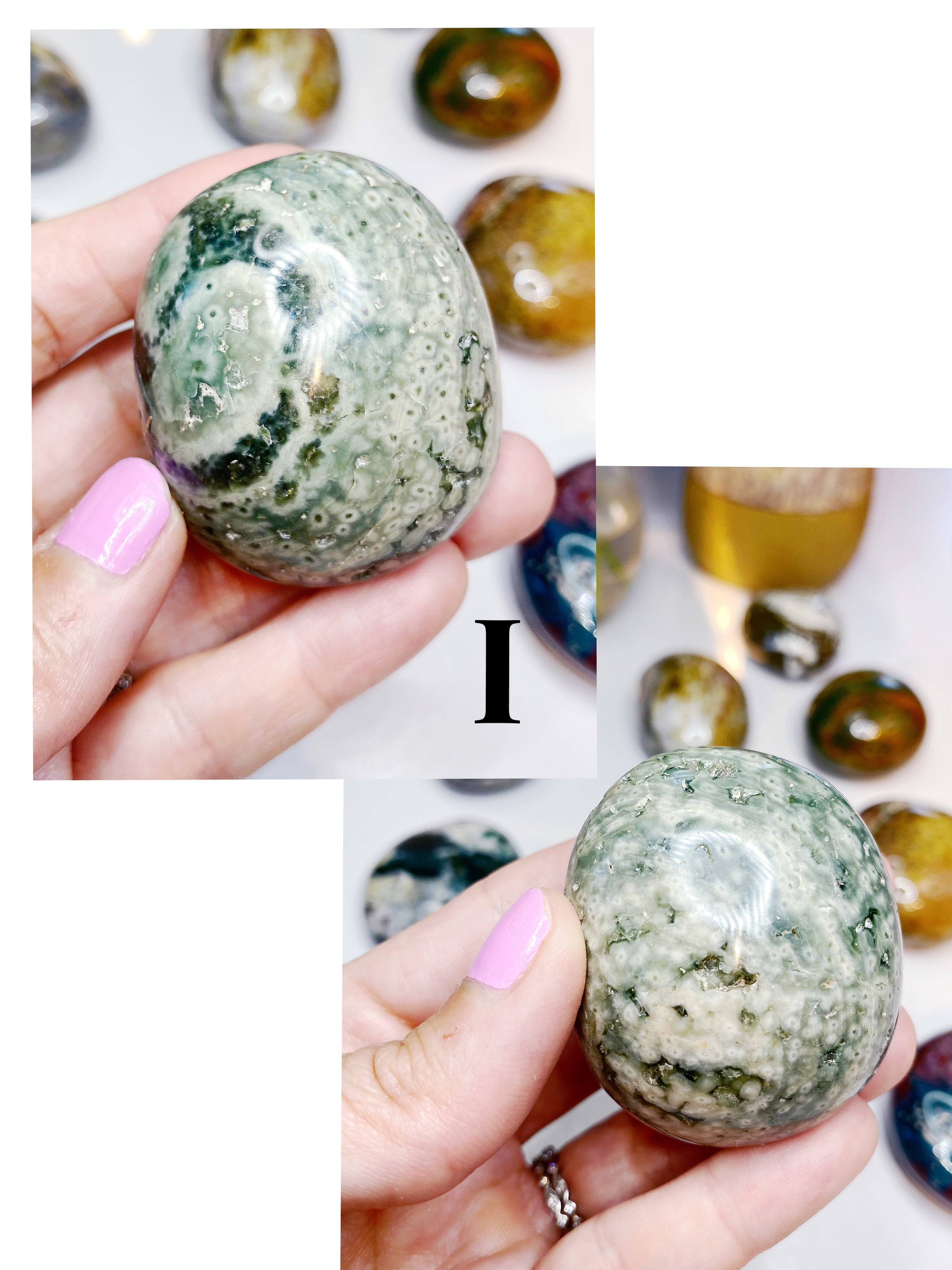 Ocean Jasper Palm Stones - Small - Baltic Mermaid
