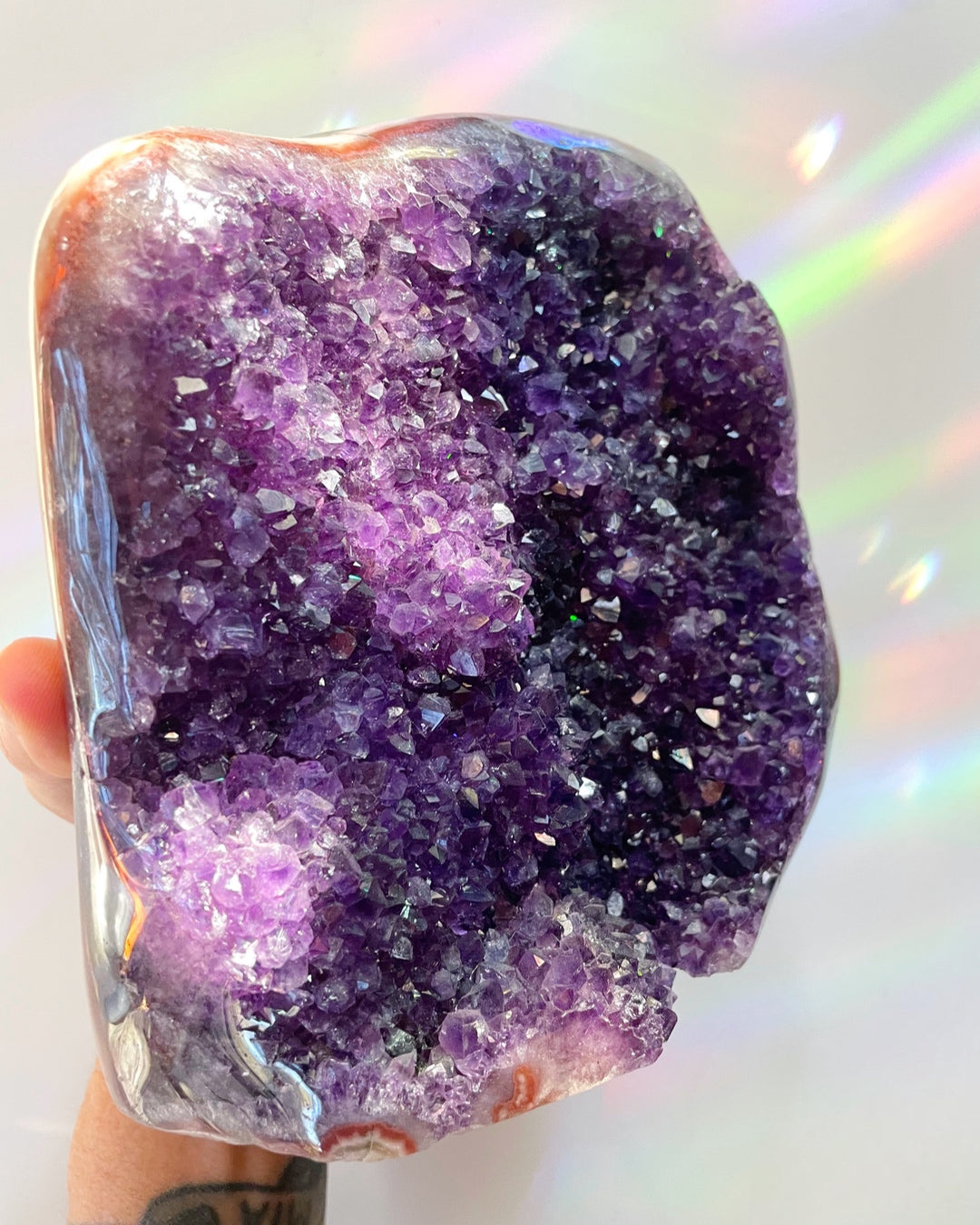 Large Amethyst Cluster Cut base - Baltic Mermaid