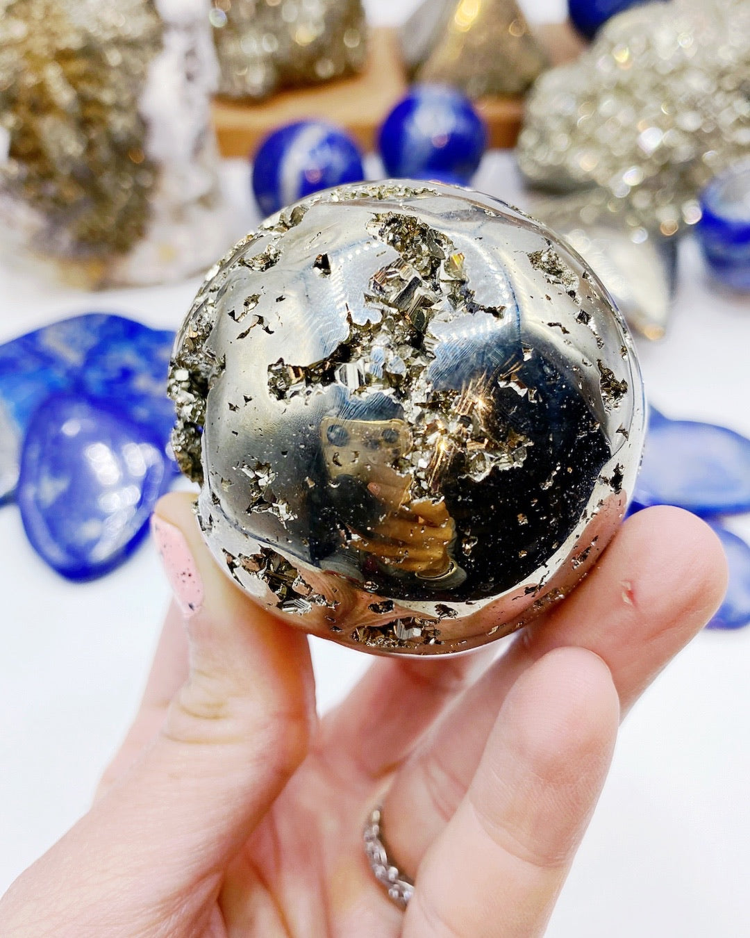 Pyrite Sphere - Baltic Mermaid