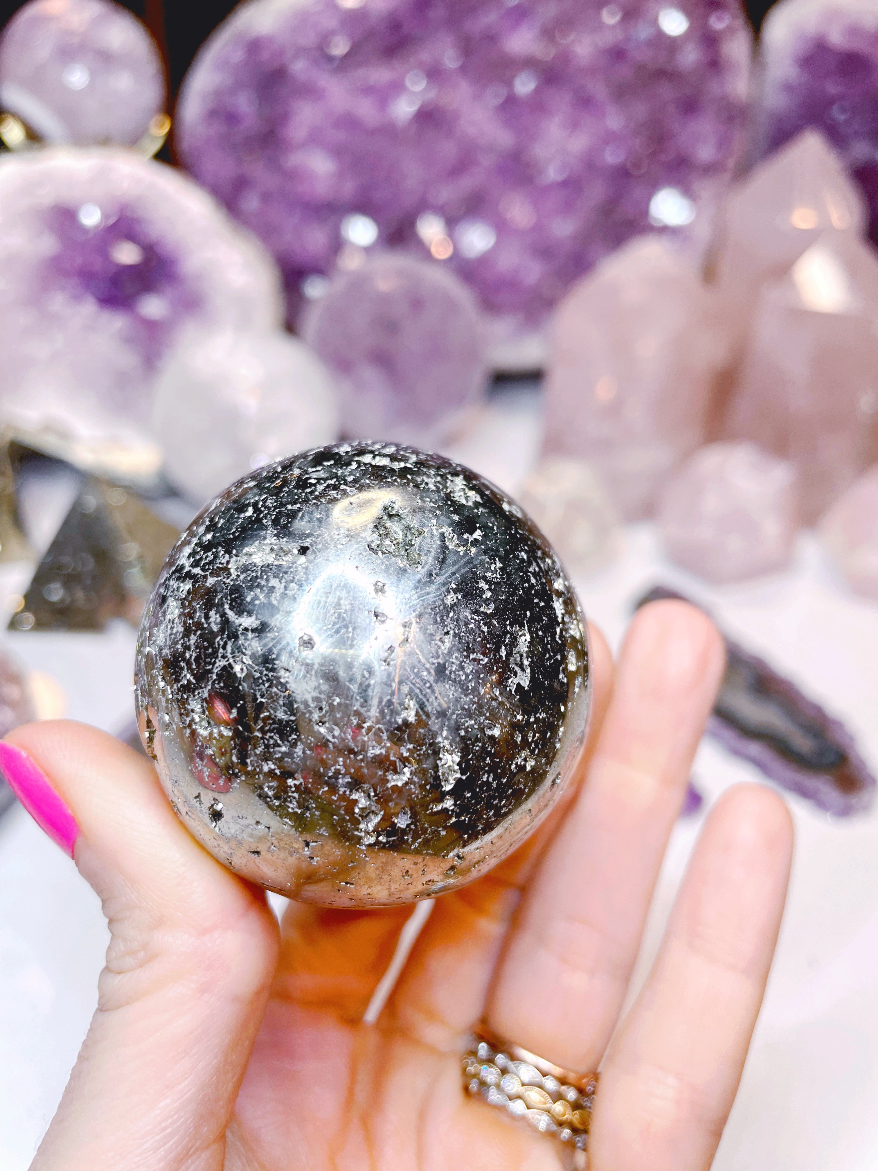 Pyrite Sphere - Baltic Mermaid