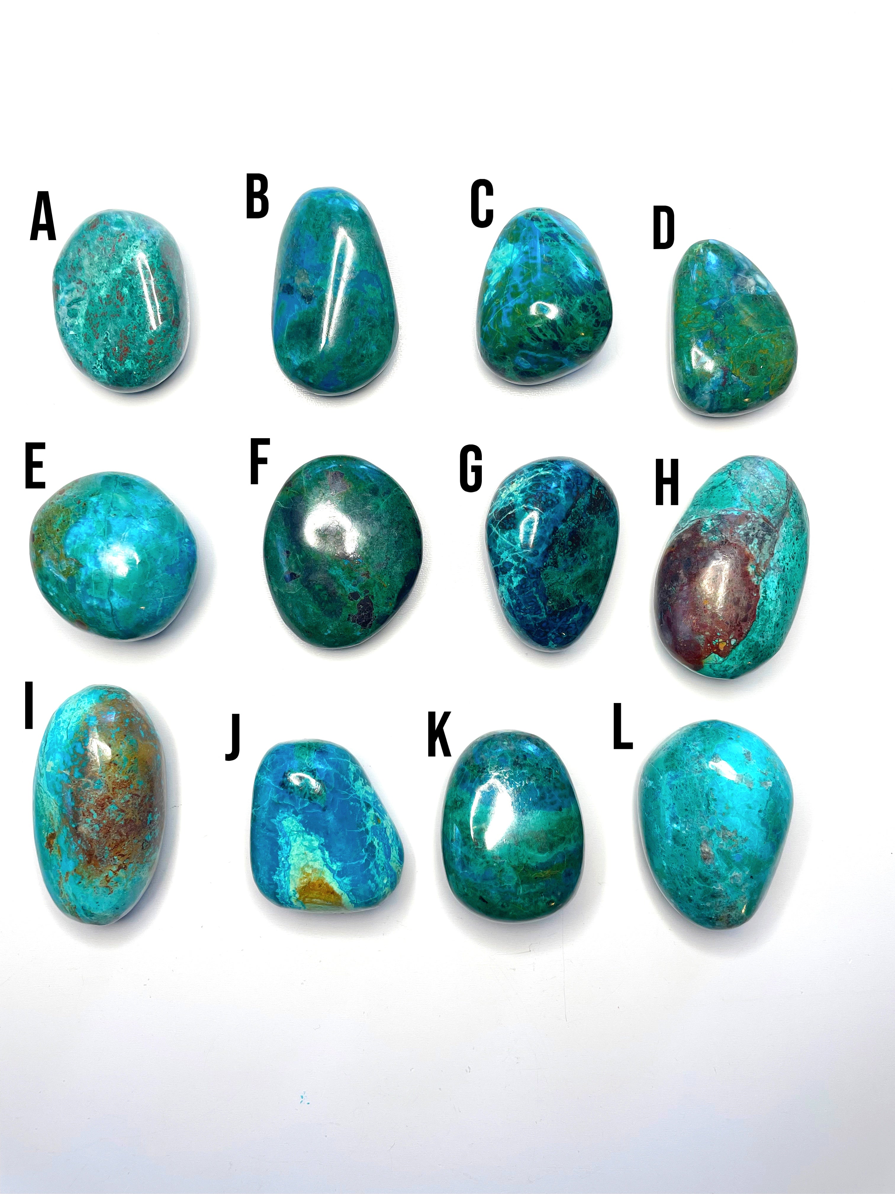 Chrysocolla Palm Stones/Large Tumbles - Baltic Mermaid