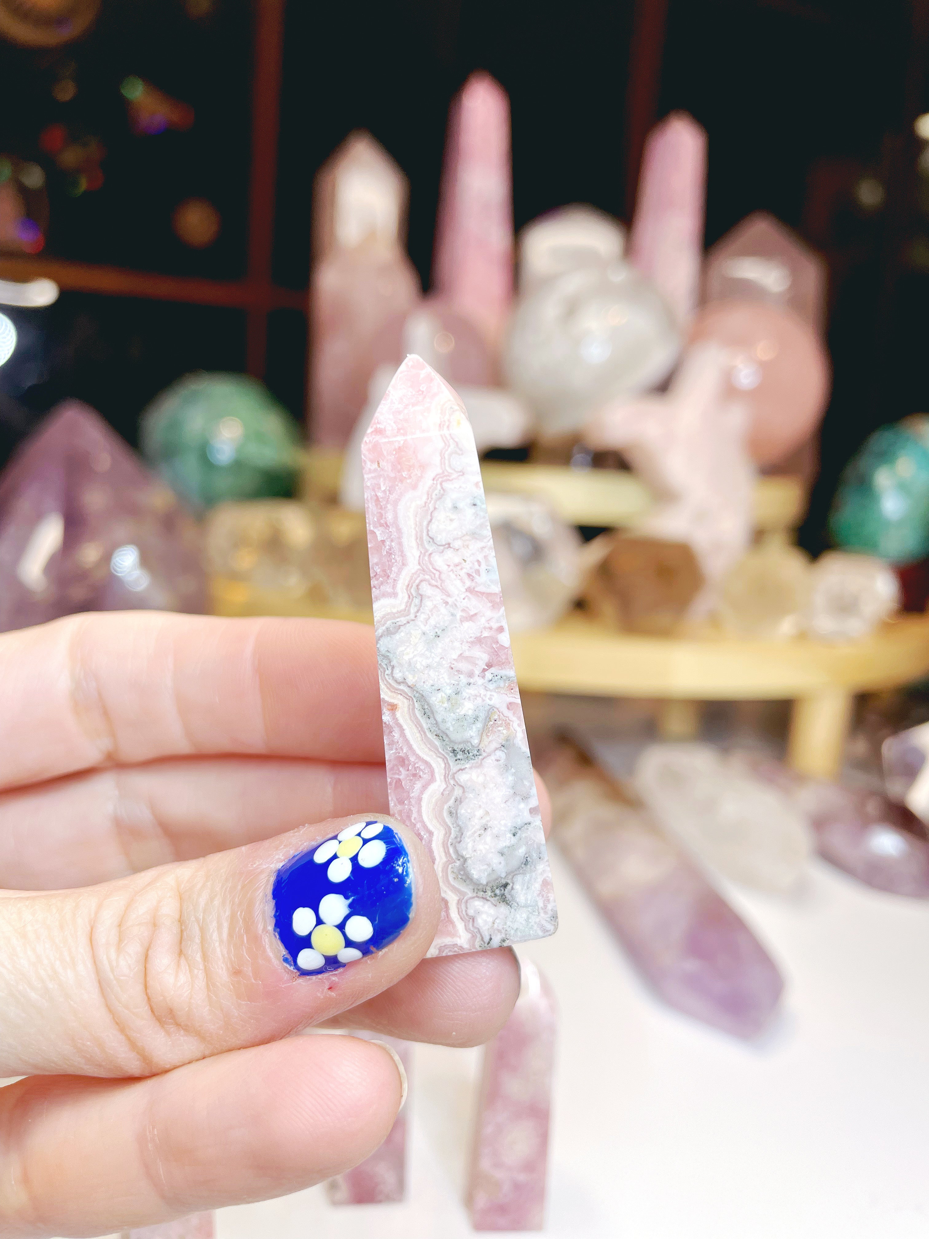 Rhodochrosite Obelisk - Baltic Mermaid