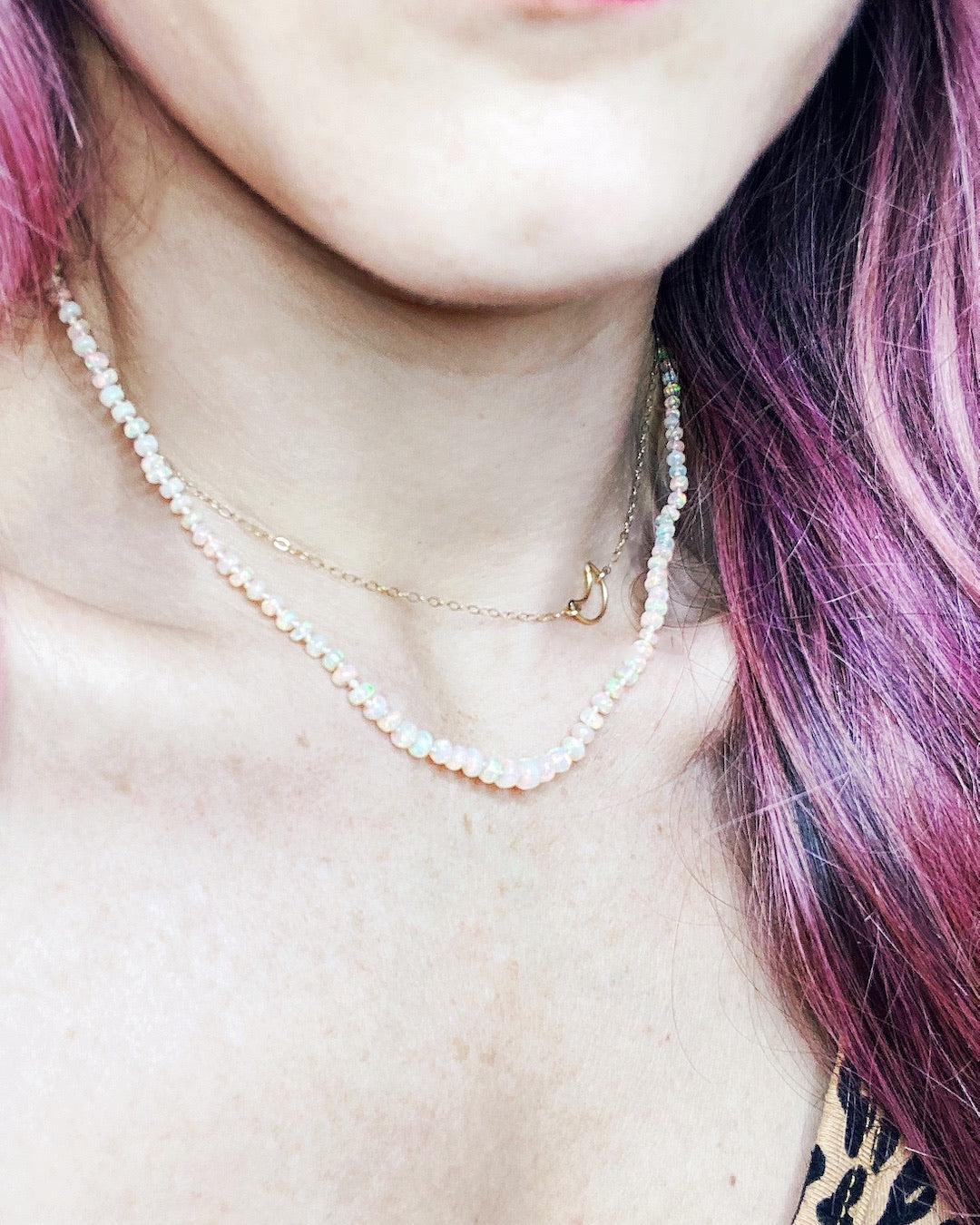 Ethiopian Opal Candy Necklace - Baltic Mermaid