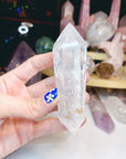 Double Terminated Clear Quartz Point w/ inclusions