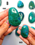 Chrysocolla Palm Stones/Large Tumbles