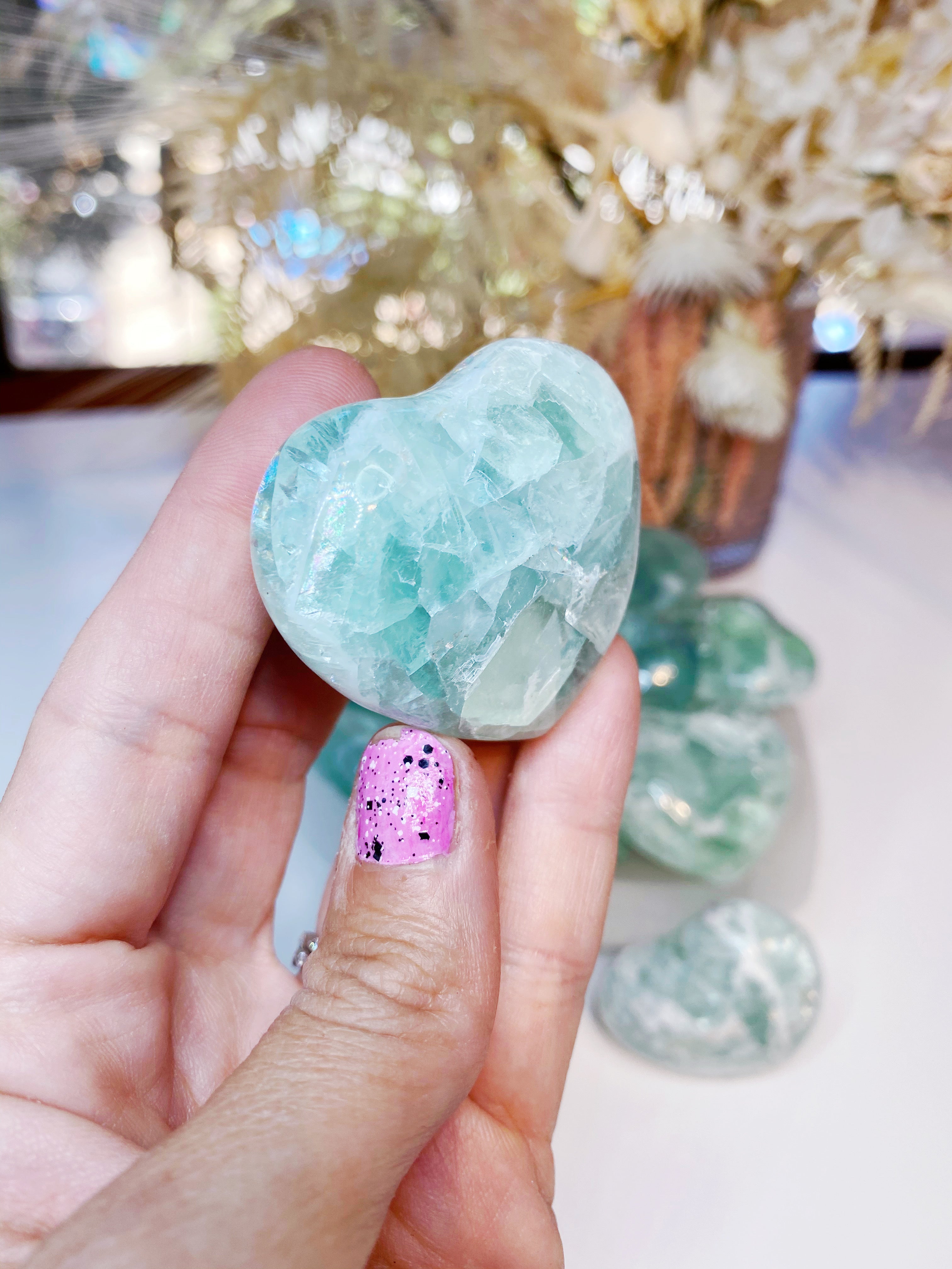 Fluorite Hearts - Baltic Mermaid