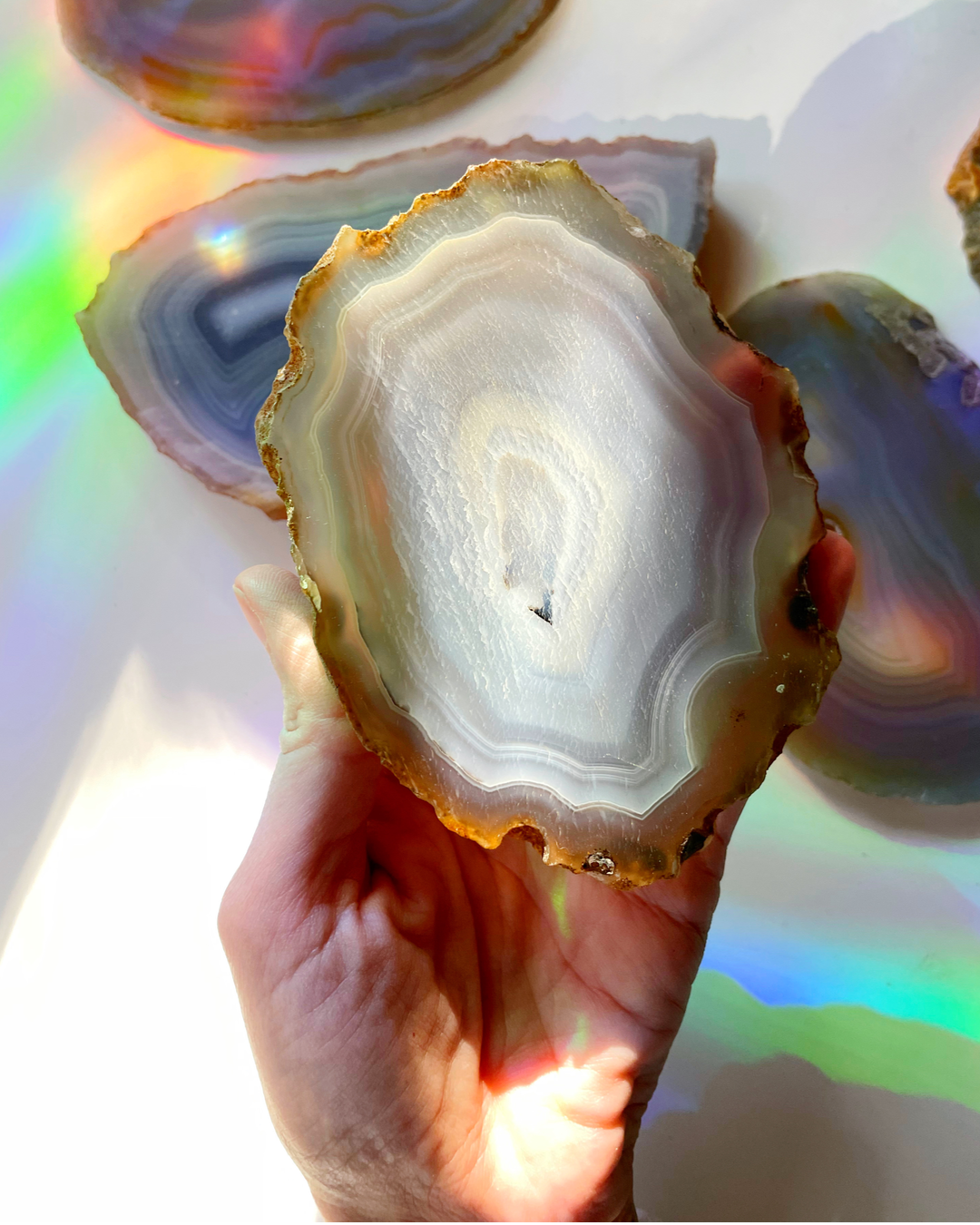 Banded Agate Slab - Baltic Mermaid