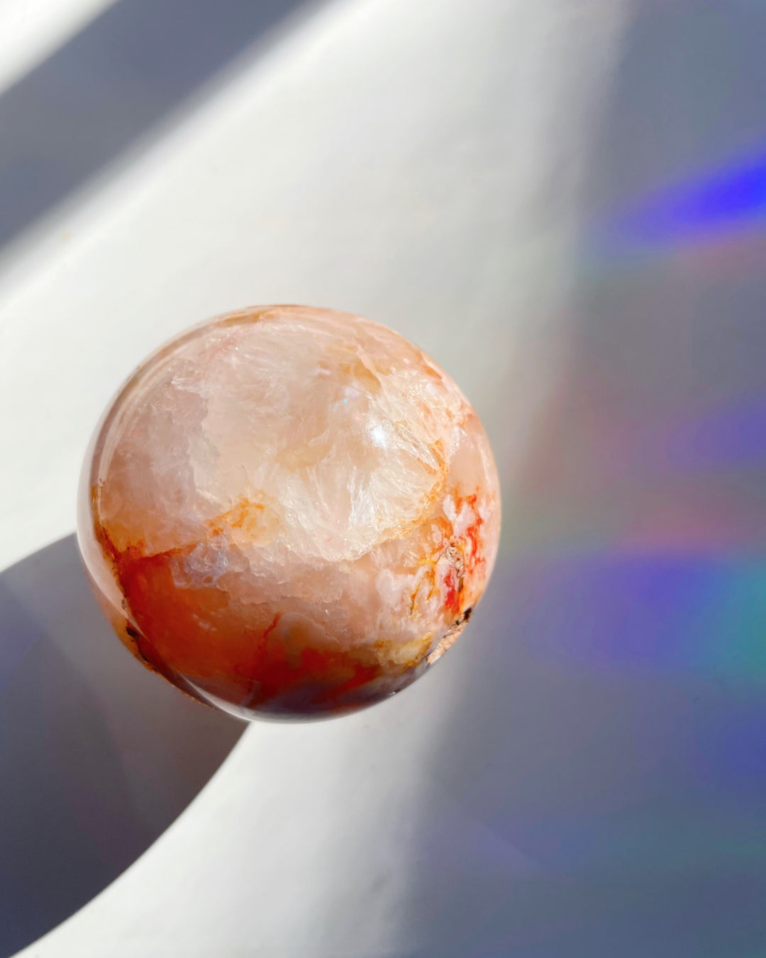 Flower Agate Sphere - Baltic Mermaid