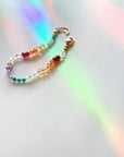 Rainbow Moon Gemstone Candy Bracelet - RTS