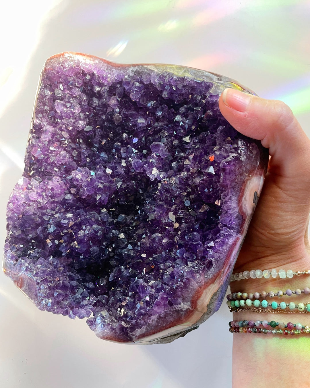 Large Amethyst Cluster Cut base - Baltic Mermaid